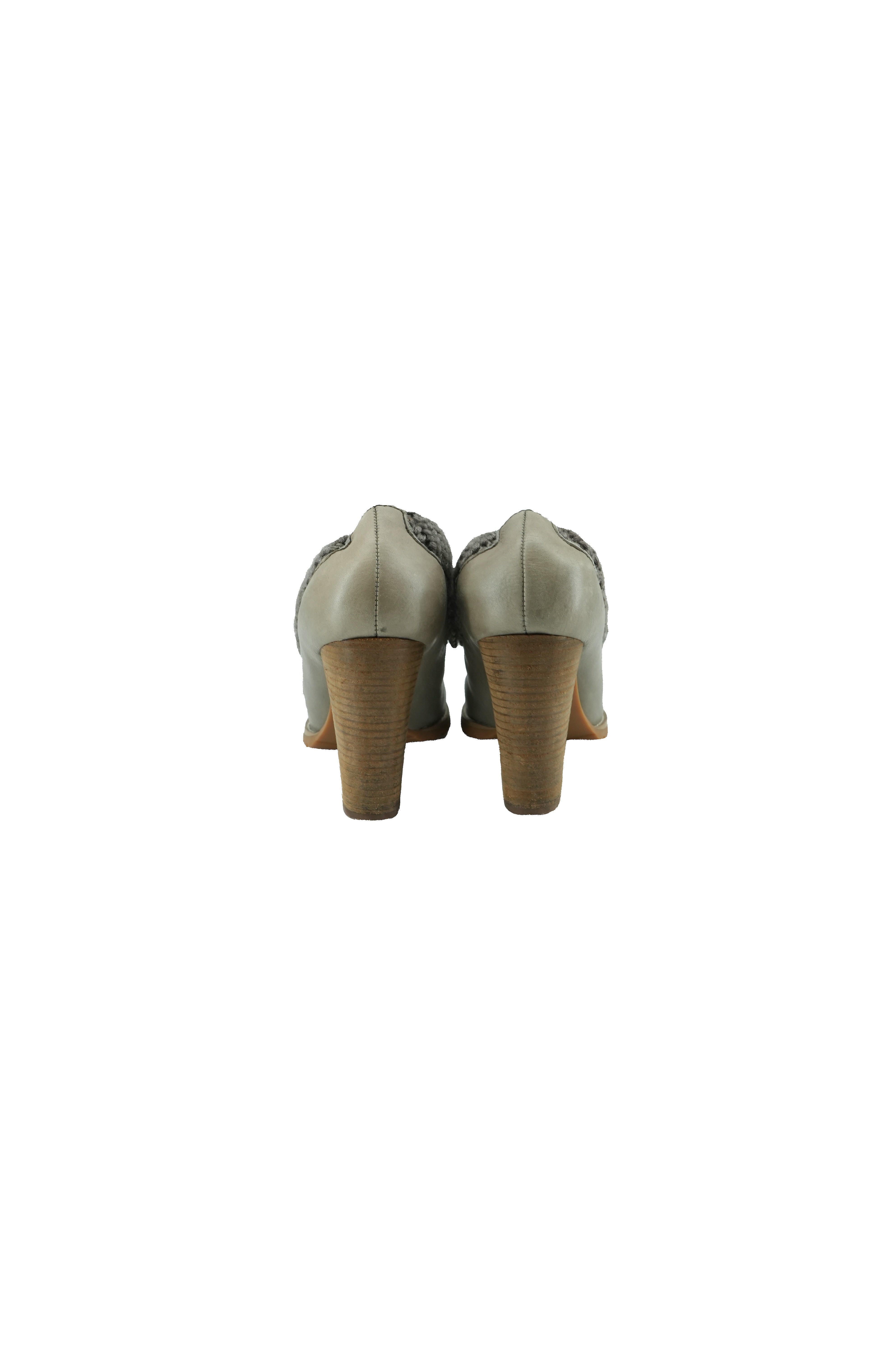 See by Chloé taupe leather heeled booties size 39.5