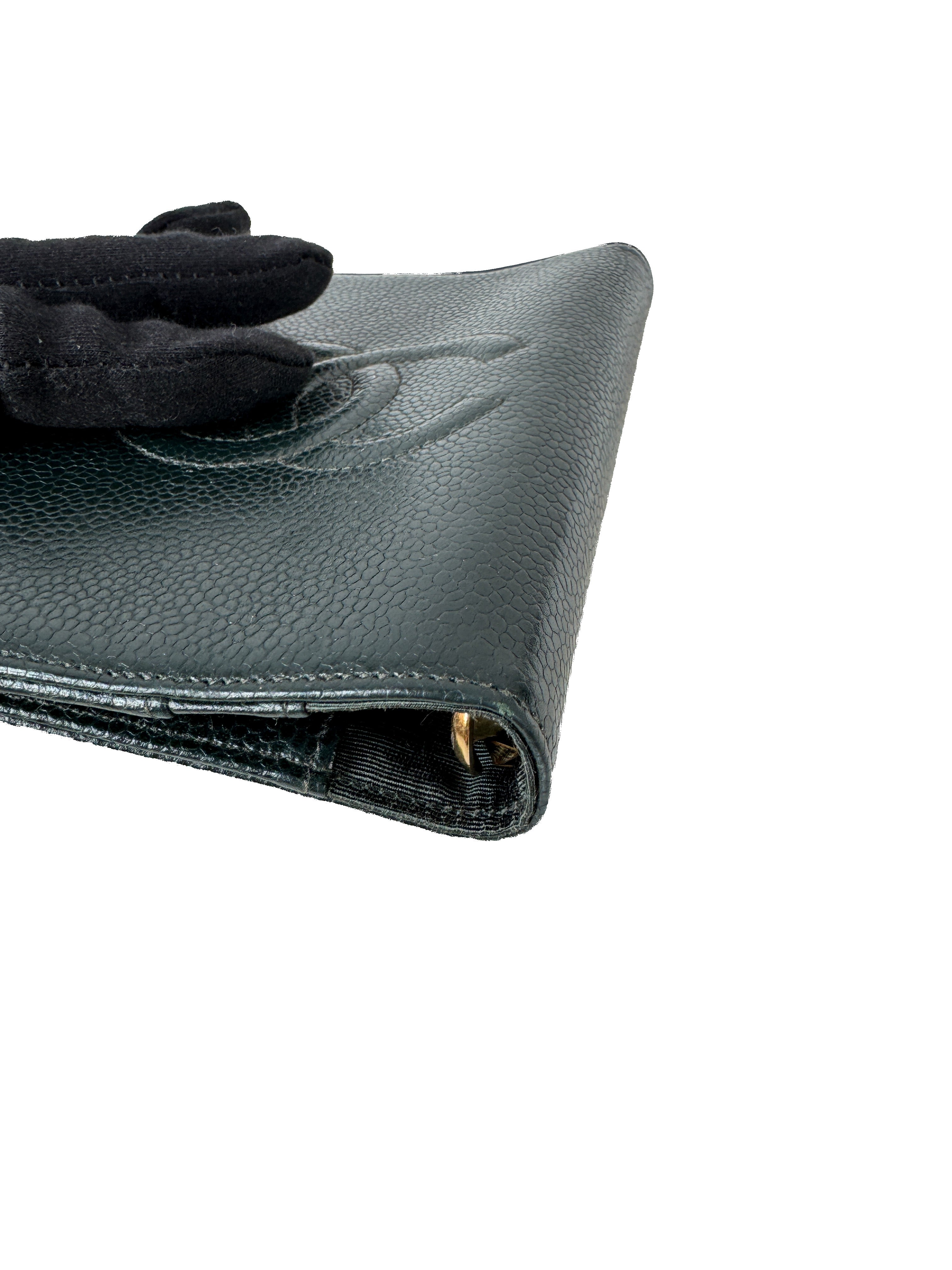 Chanel black leather caviar agenda 5047665