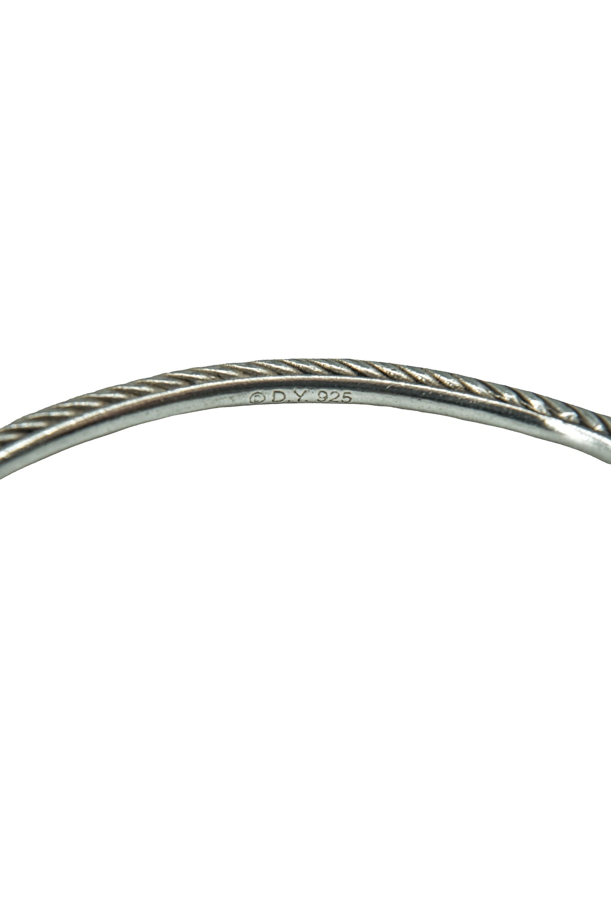 David Yurman sterling silver diamond square confetti bangle