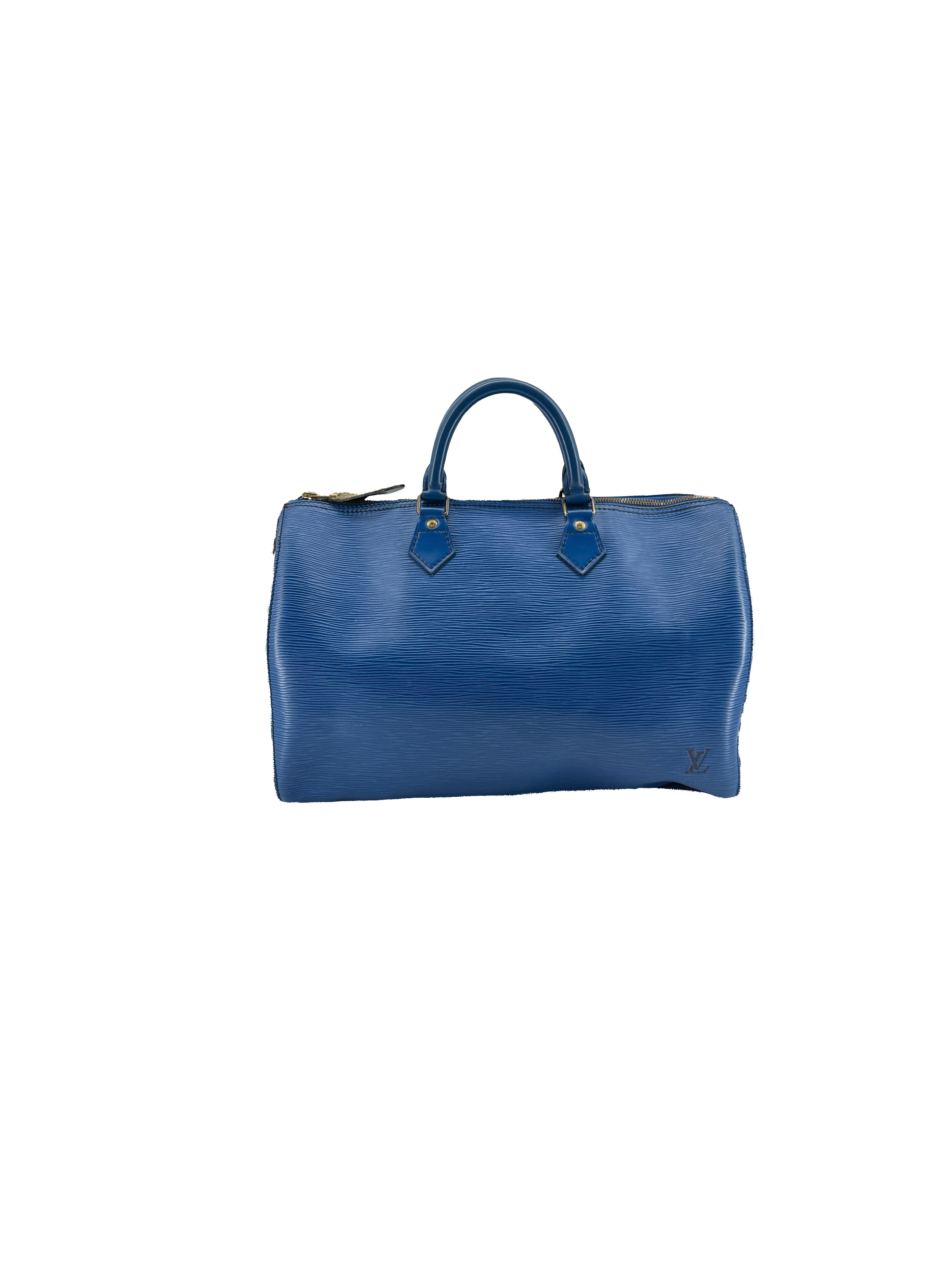 Louis Vuitton epi Speedy 35 toledo blue VI0911
