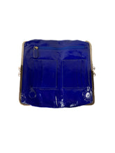 Anya Hindmarch blue patent leather kisslock wallet