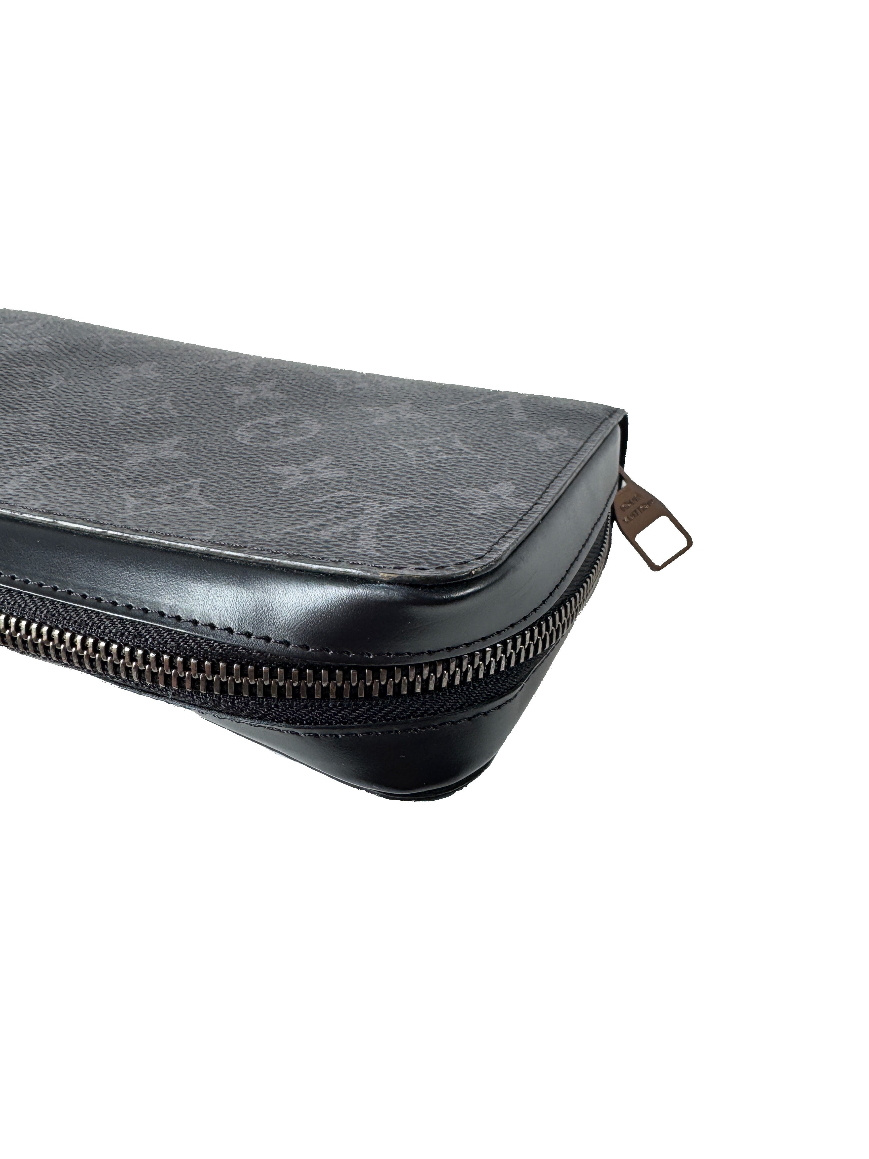 Louis Vuitton monogram eclipse xl zippy travel wallet CA4103