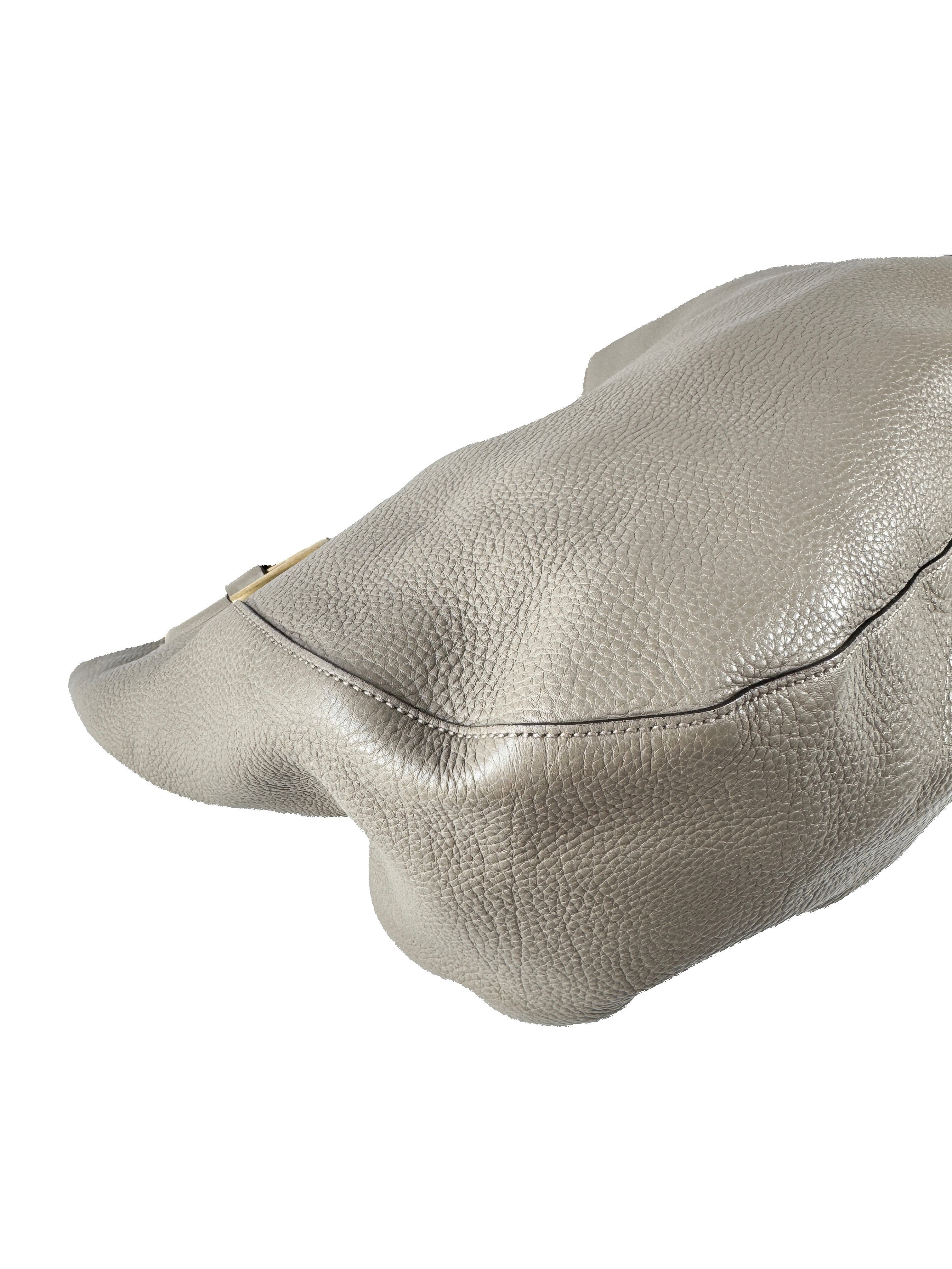 Gucci gray leather Twill shoulder bag 309531502752