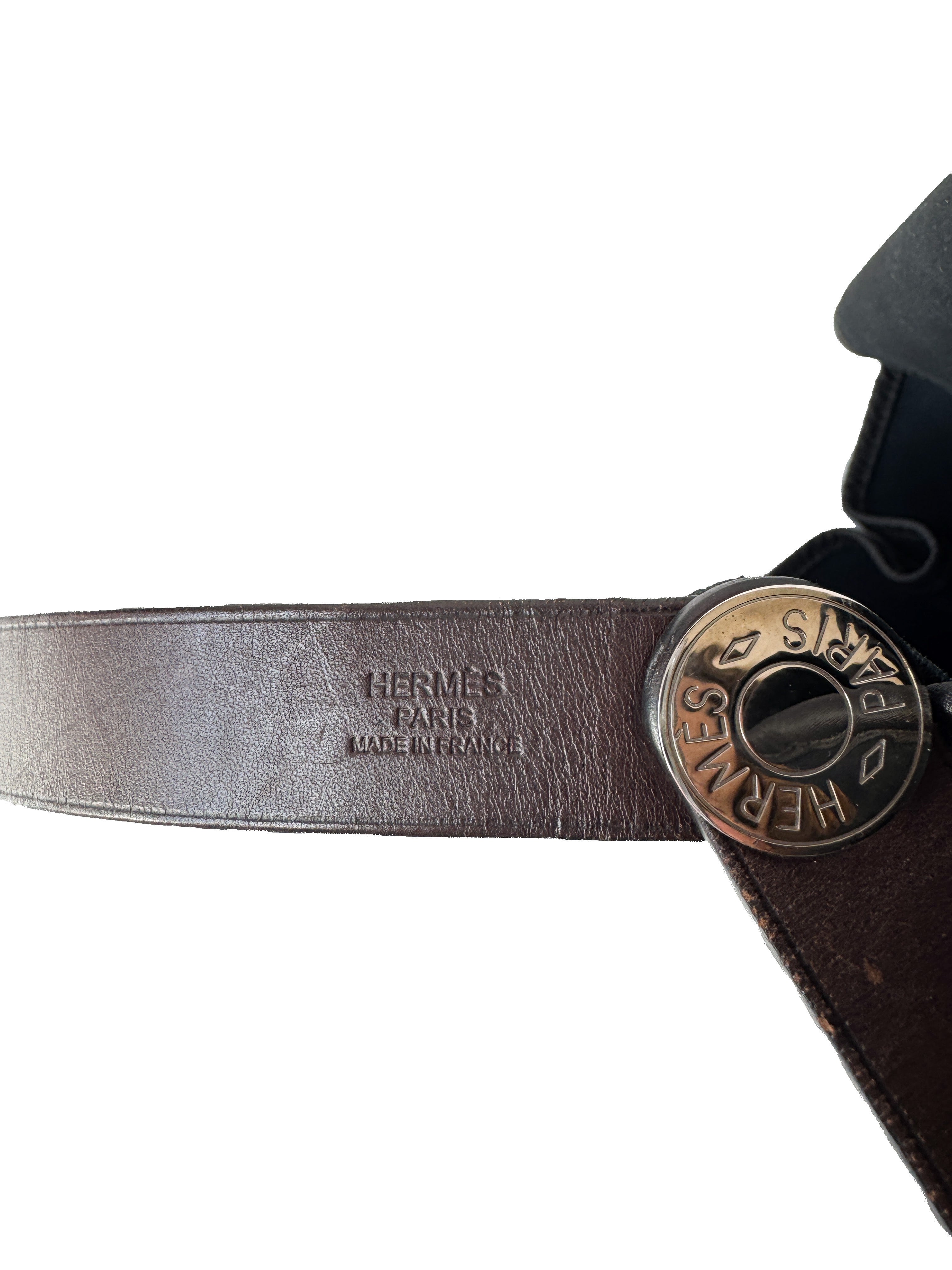 Hermès black Elan Cabag canvas tote 39 (2008)