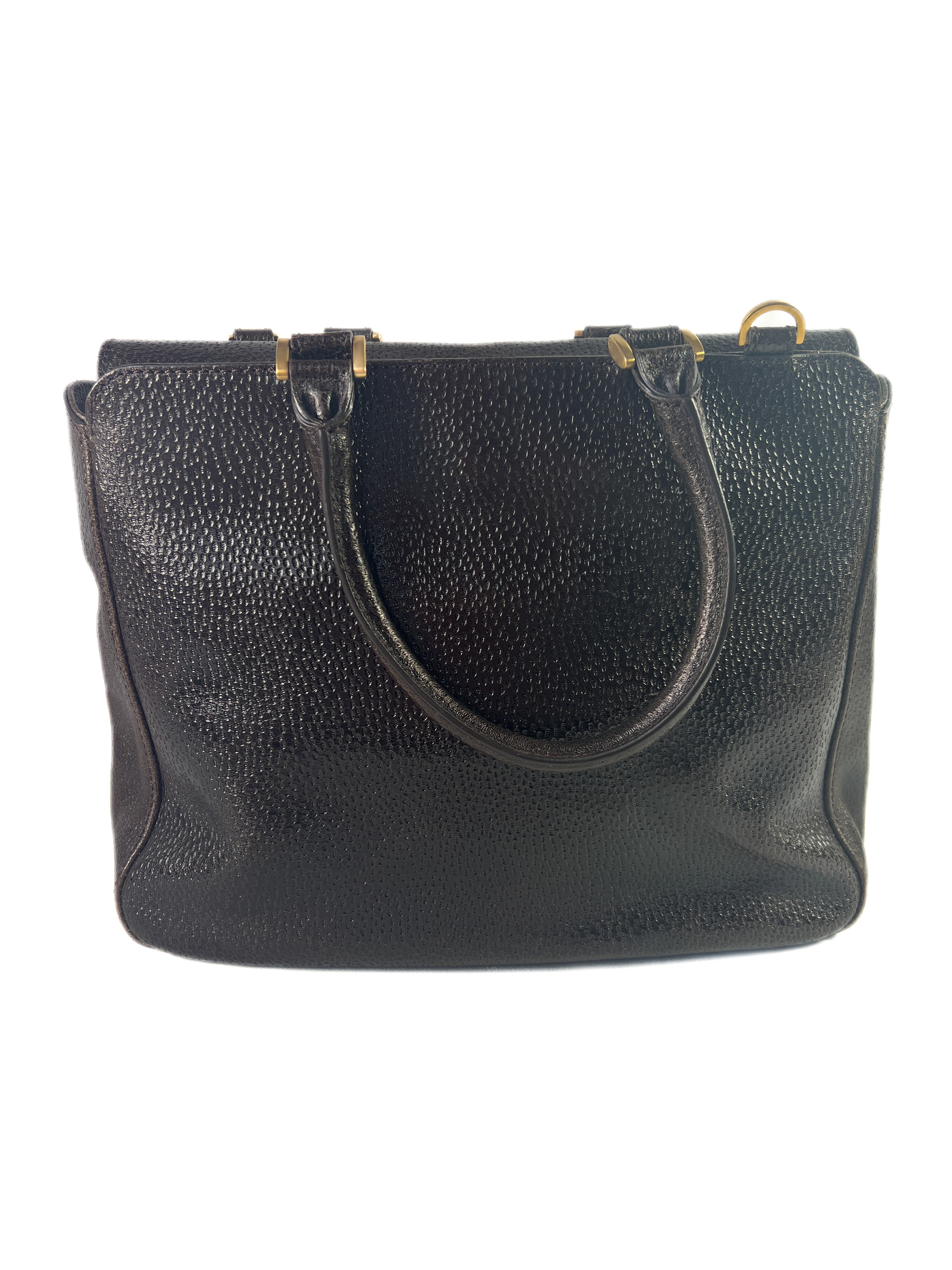 Fendi brown leather Classico No 3 satchel