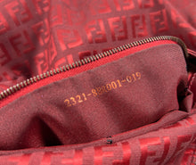Fendi red Zucchino Mamma Baguette shoulder bag