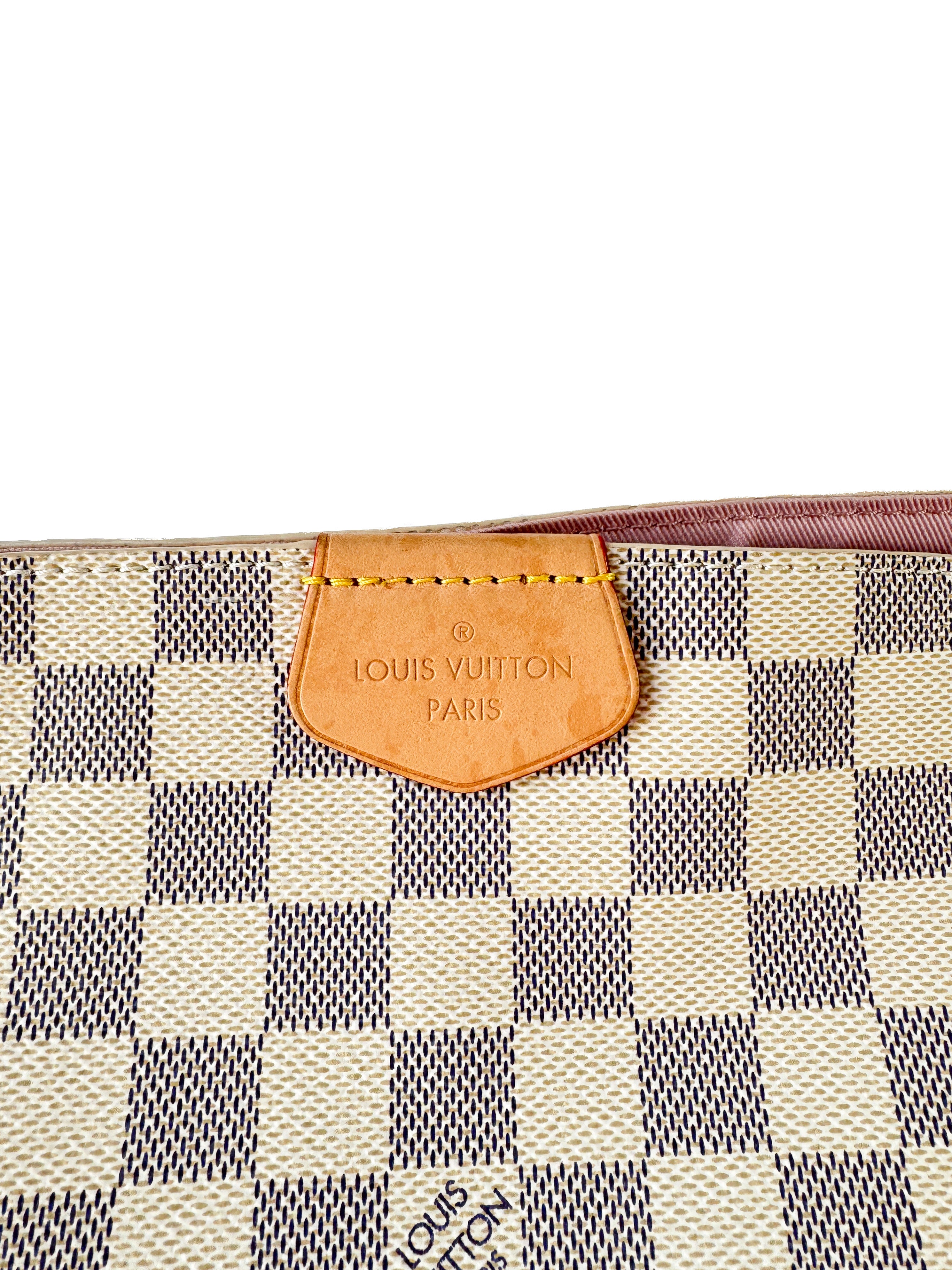 Louis Vuitton damier azur Graceful MM Rose Ballerine (NFC)