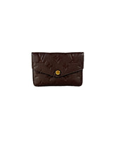 Louis Vuitton brown empreinte leather key pouch TJ1166