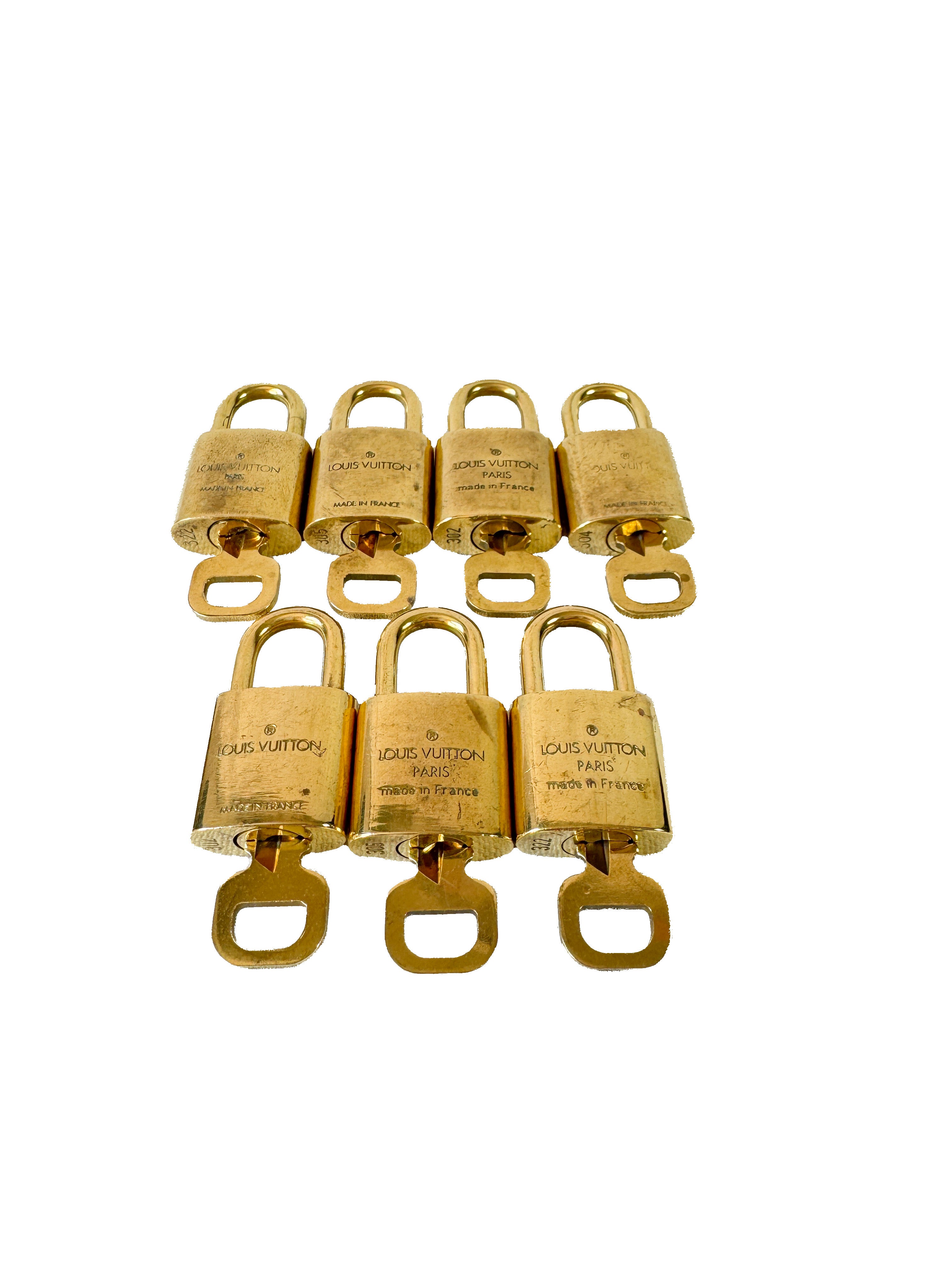 Louis Vuitton brass lock & key