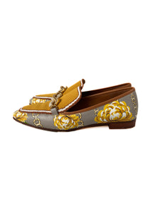 Tory Burch yellow Gemini Jessa 20mm loafer size 7.5