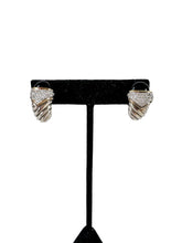 David Yurman Sterling Silver & 14K Black Onyx & Diamonds Capri earrings