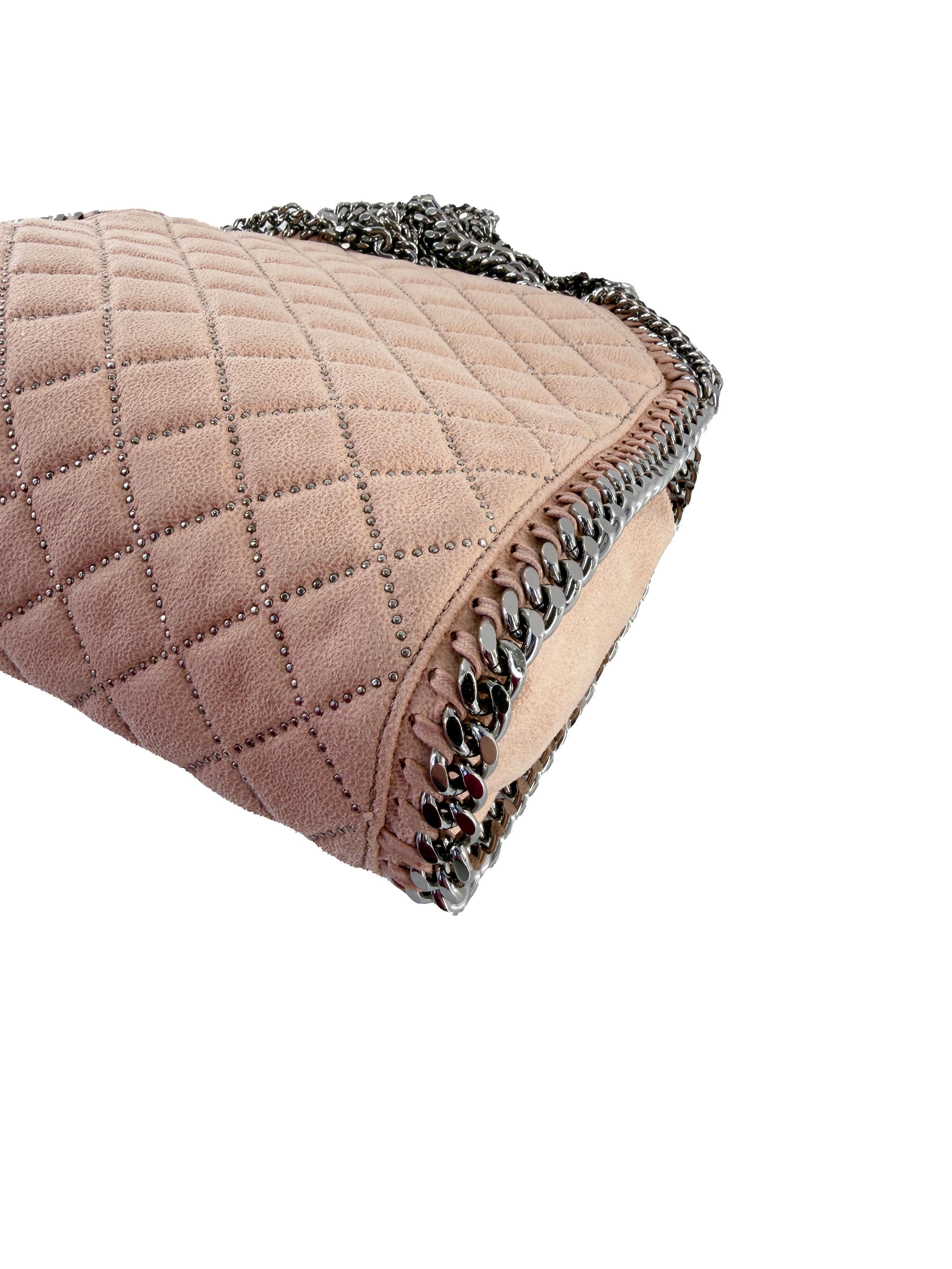 Stella McCartney Falabella blush pink mini tote