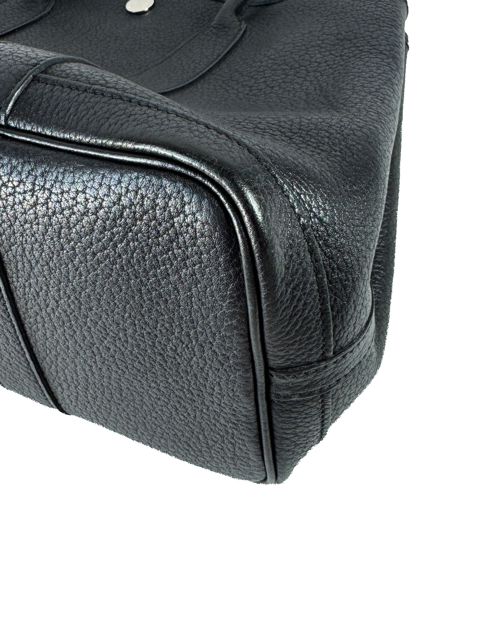 Hermès black Garden Party 30 negonda leather black