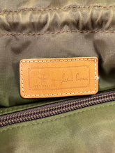 MCM brown nylon logo bag