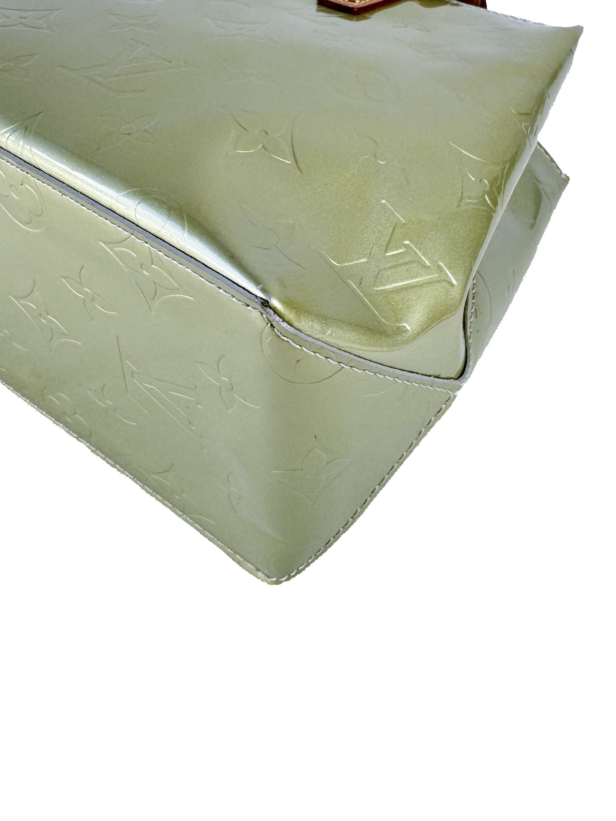 Louis Vuitton green vernis Reade PM MI1021