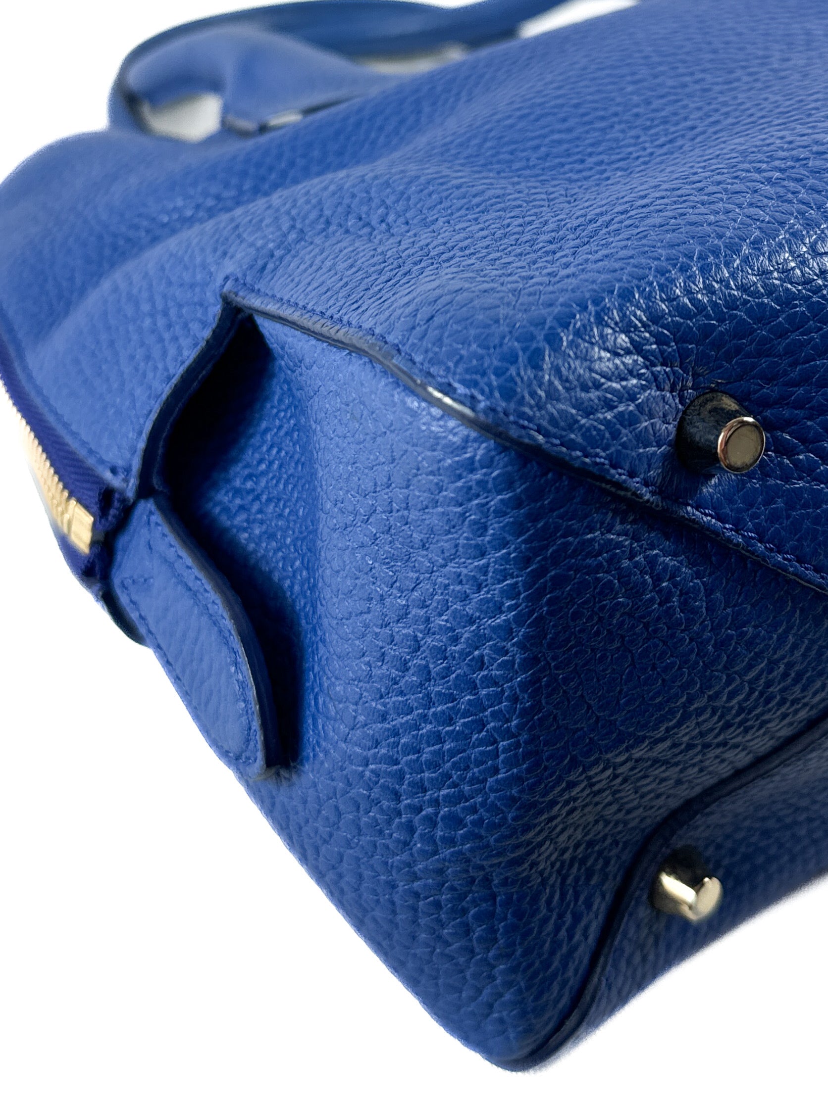 Burberry royal blue Greenwood Bowling bag small