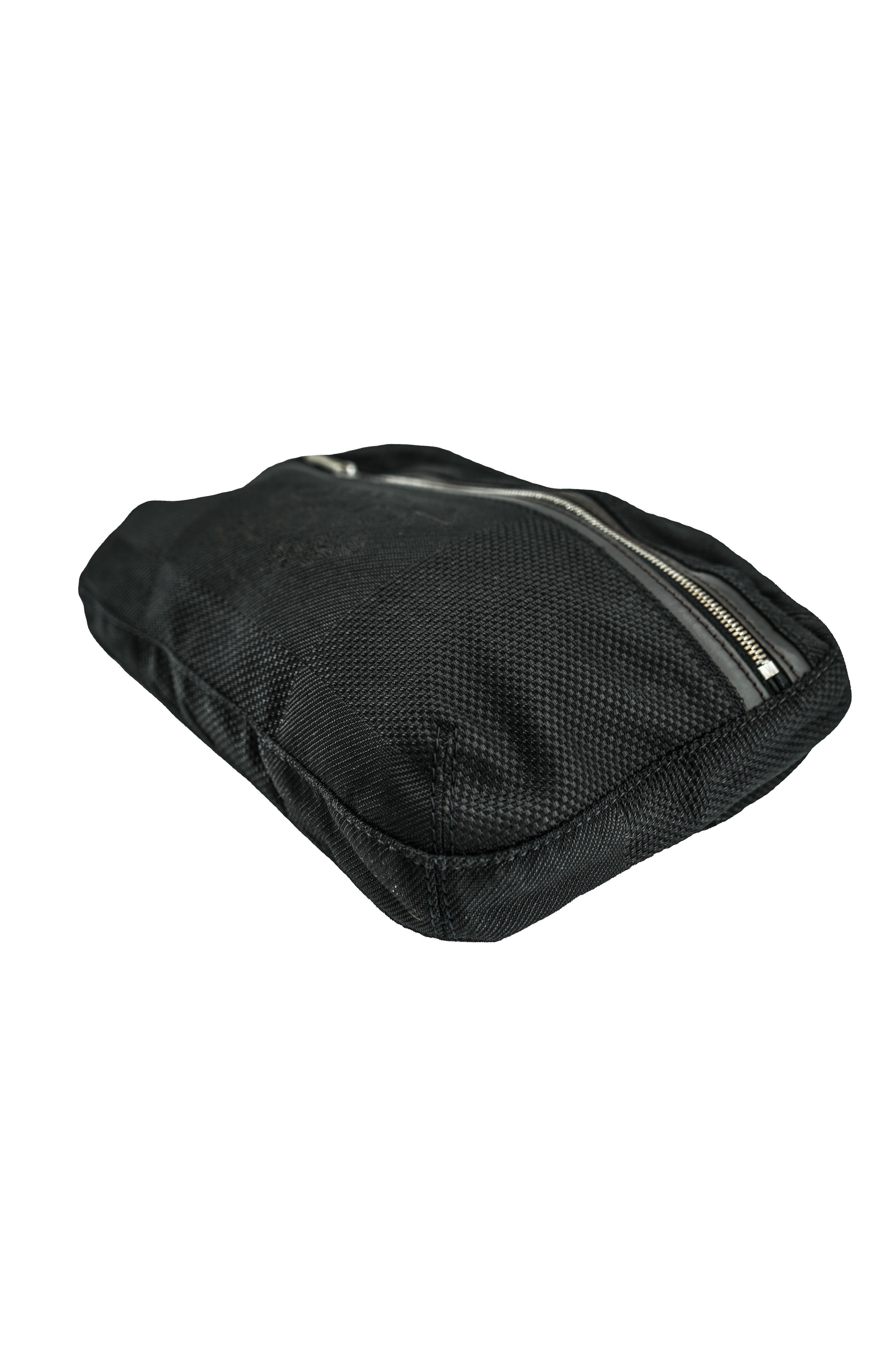 Louis Vuitton black damier Geant Archer waist bag