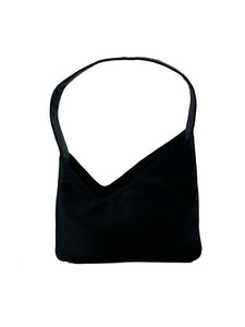 Prada tessuto vintage 1998 black nylon asymmetric bag **BOX**