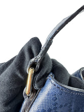 Gucci navy leather bucket bag 354228200047