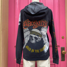 Lauren Moshi black tie dye Aerosmith zip up size XS