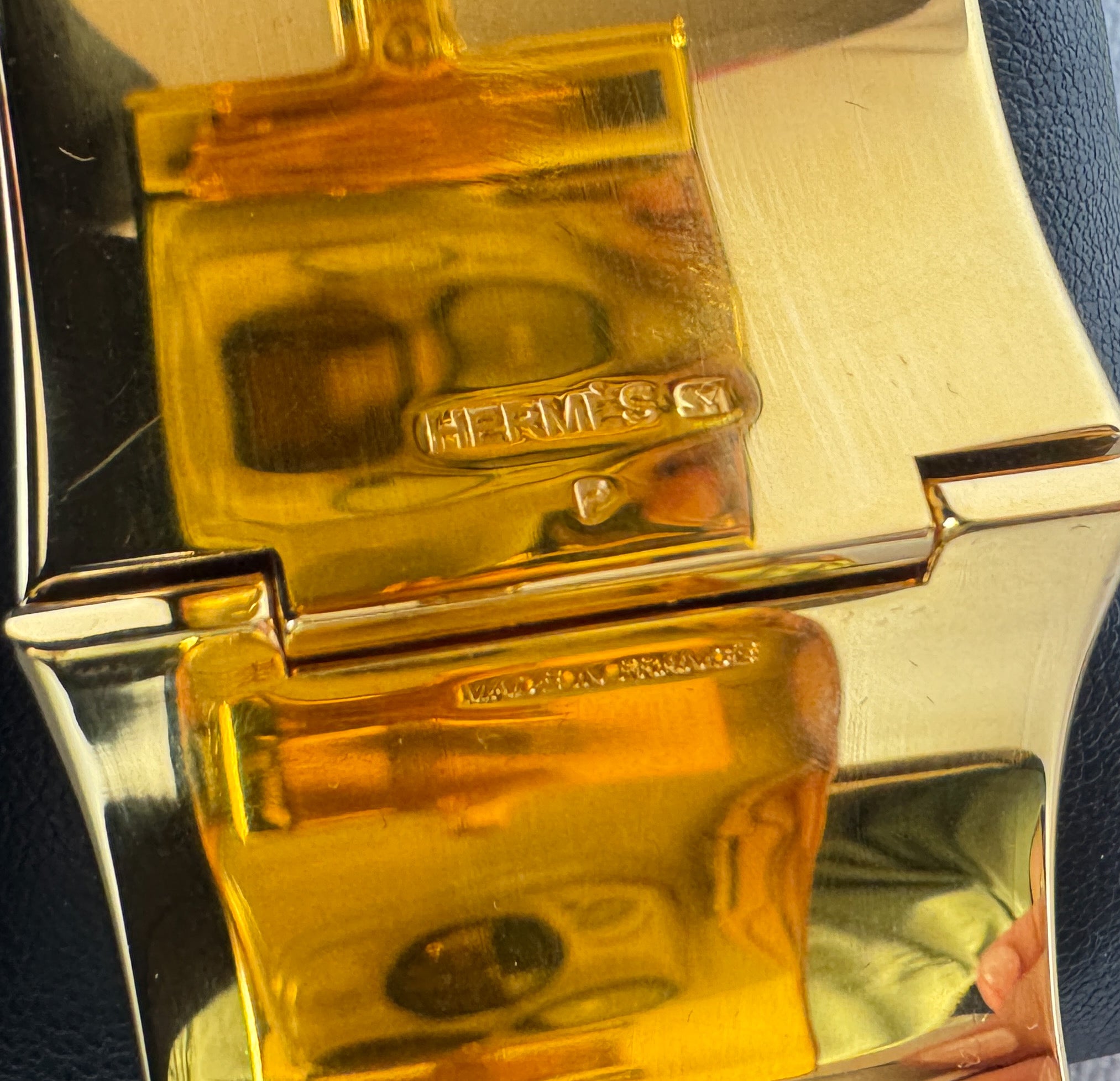 Hermès Clic H XL PM Bracelet rouge corail