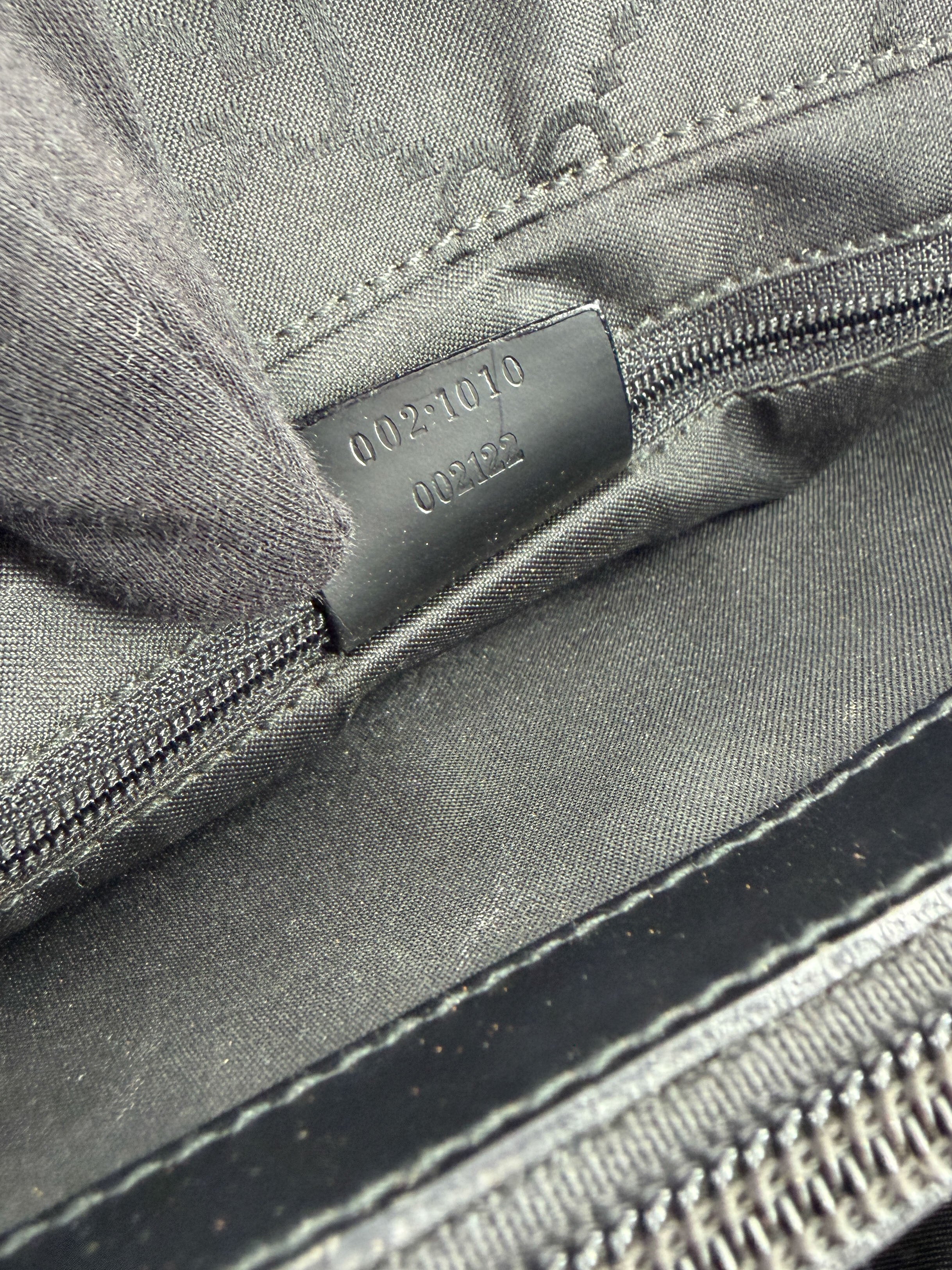 Gucci black GG bamboo handle tote 002.1010002122