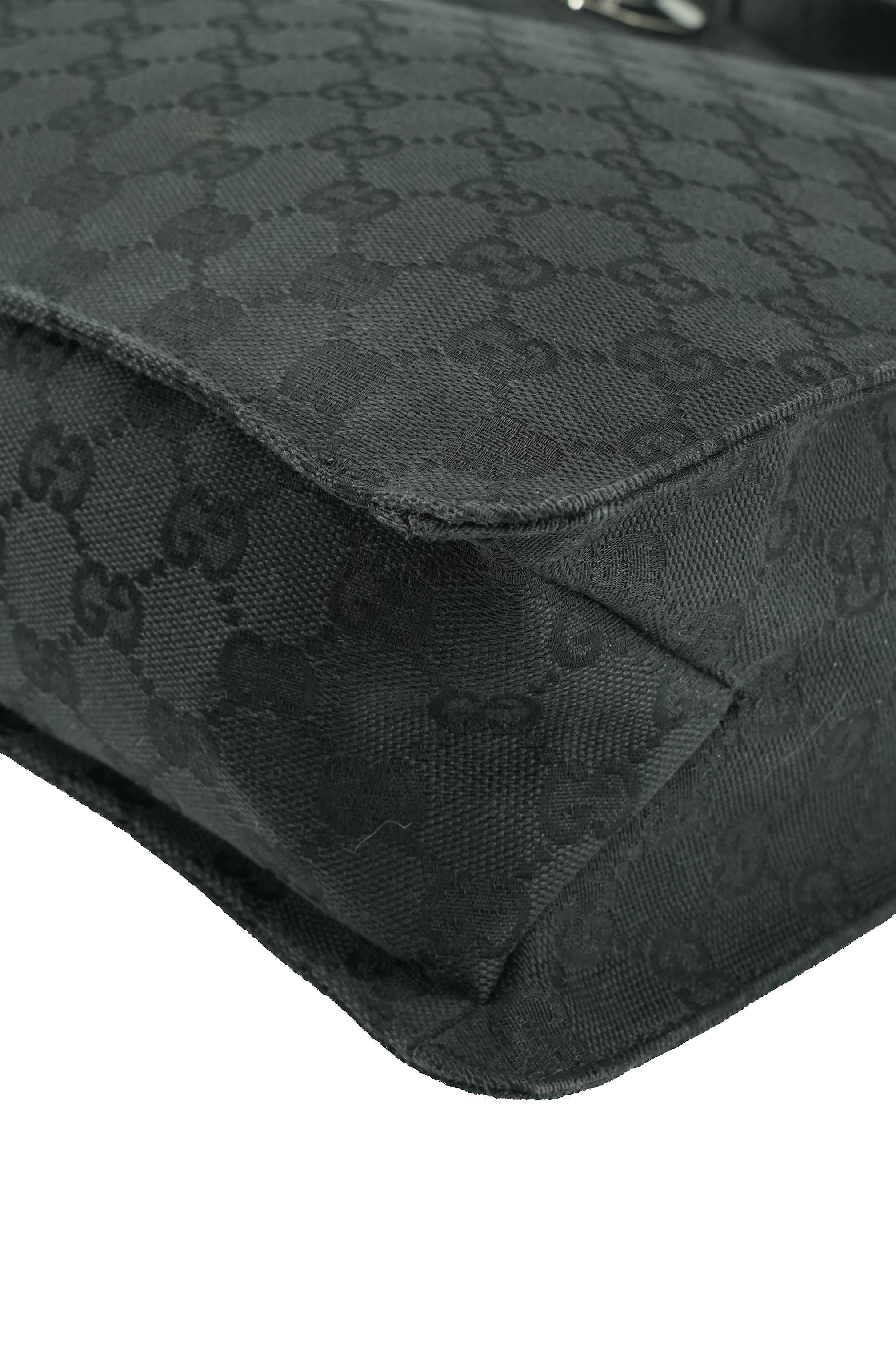 Gucci black signature cloth Eclipse bag 120842 208993