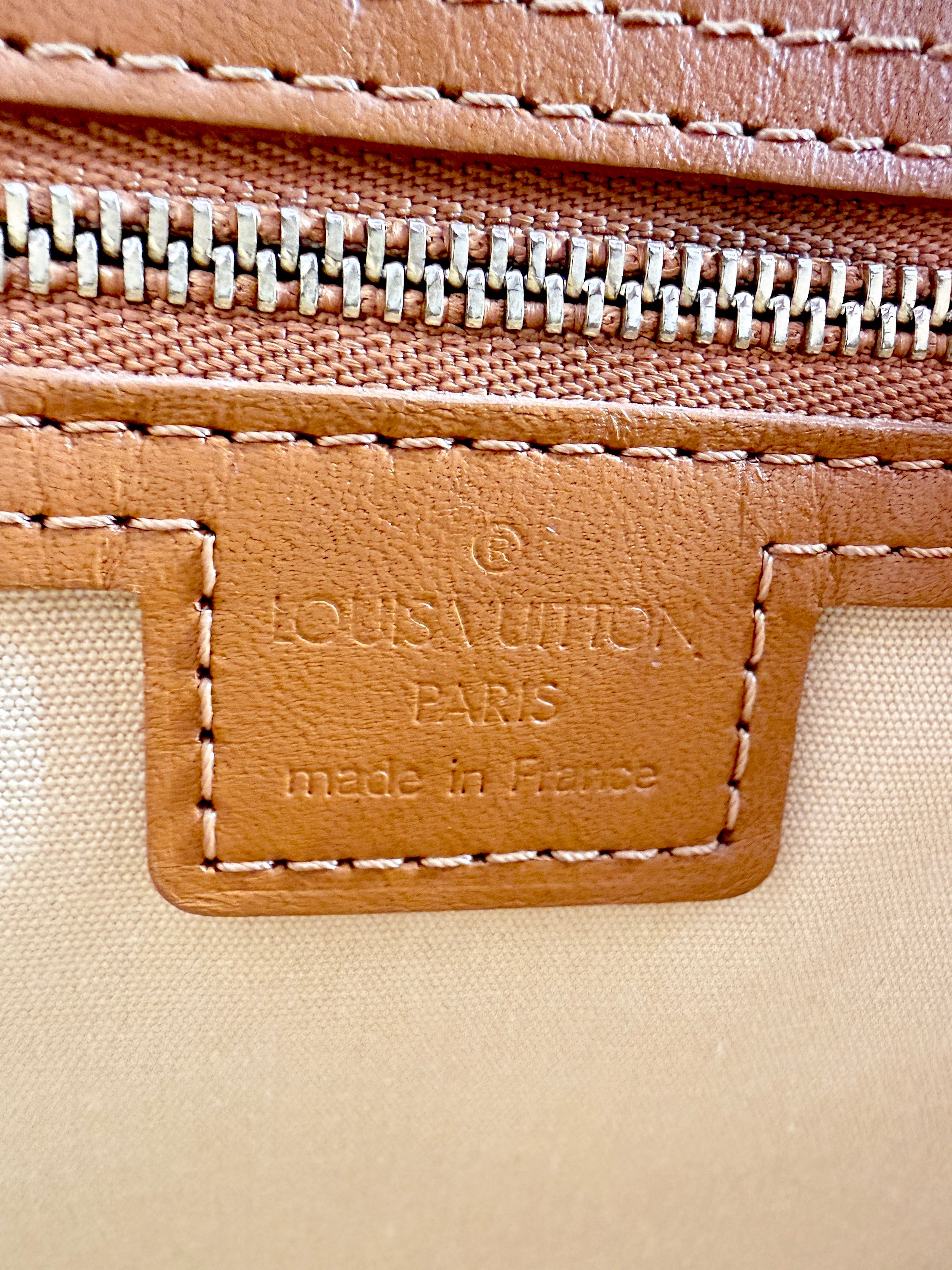 Louis Vuitton beige Mini Lin Lucille tote SR0024