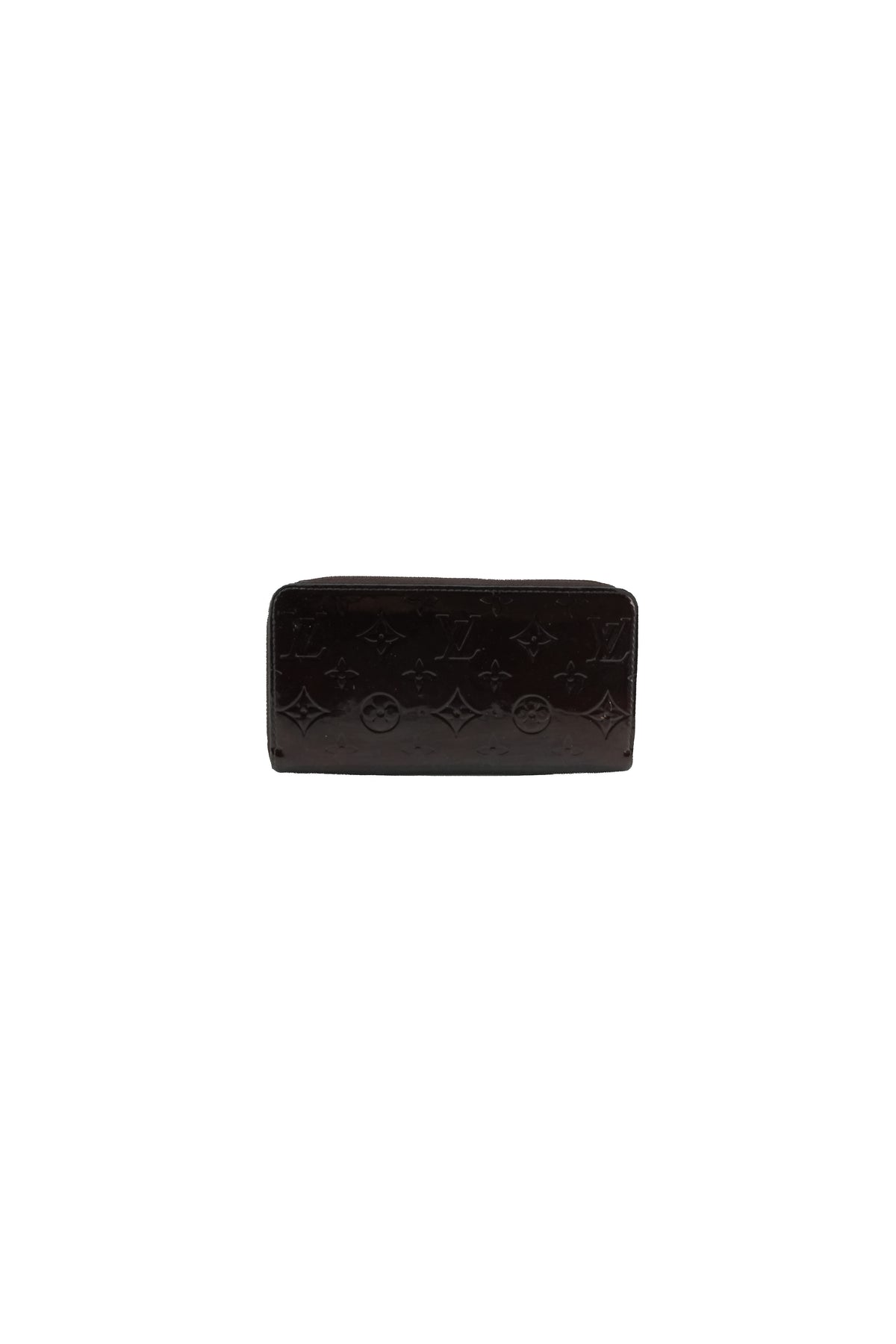 Louis Vuitton burgundy vernis zippy wallet CA9049