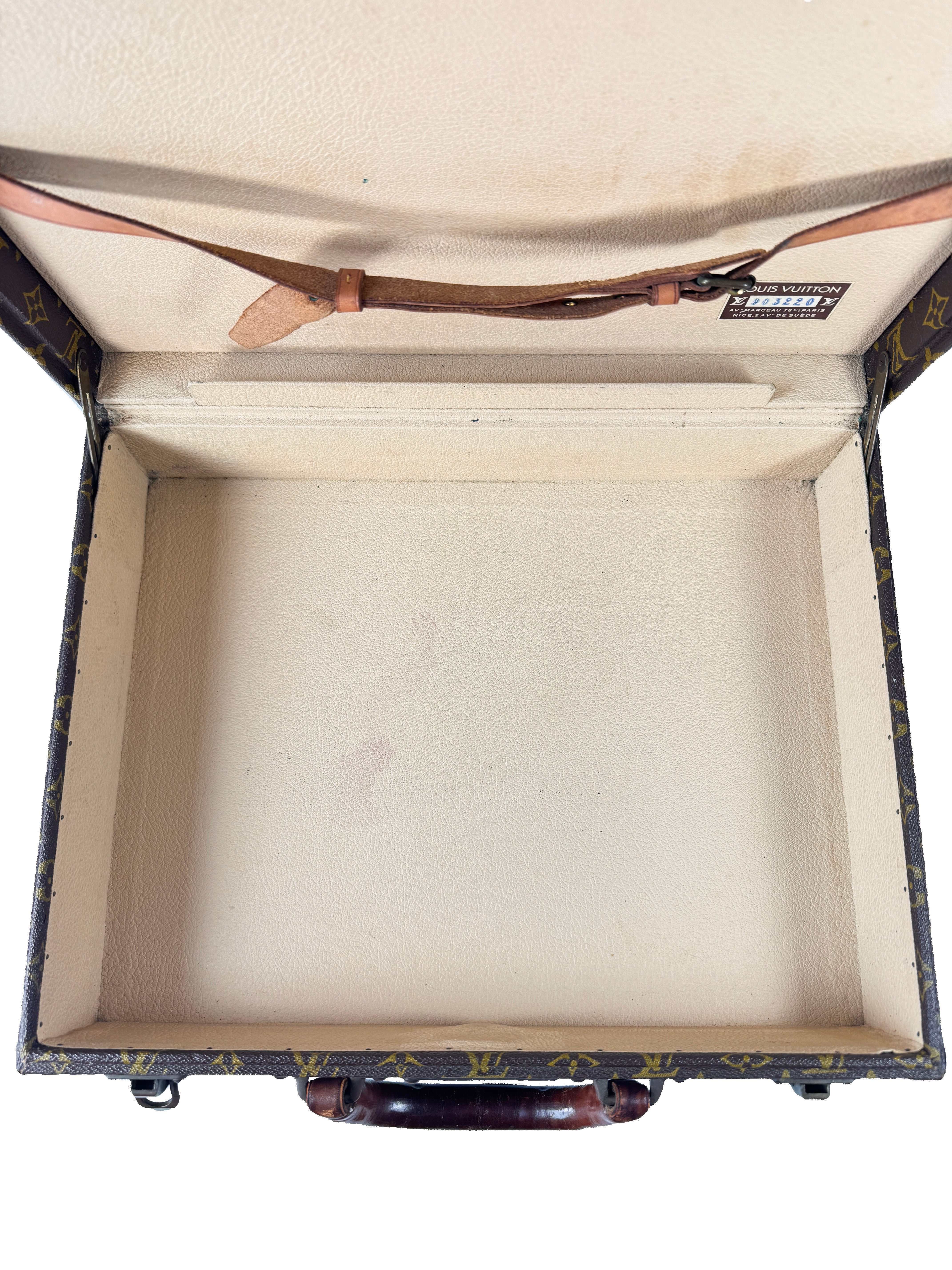 Louis Vuitton monogram 60s-80s vintage Cotteville 45 trunk 903220