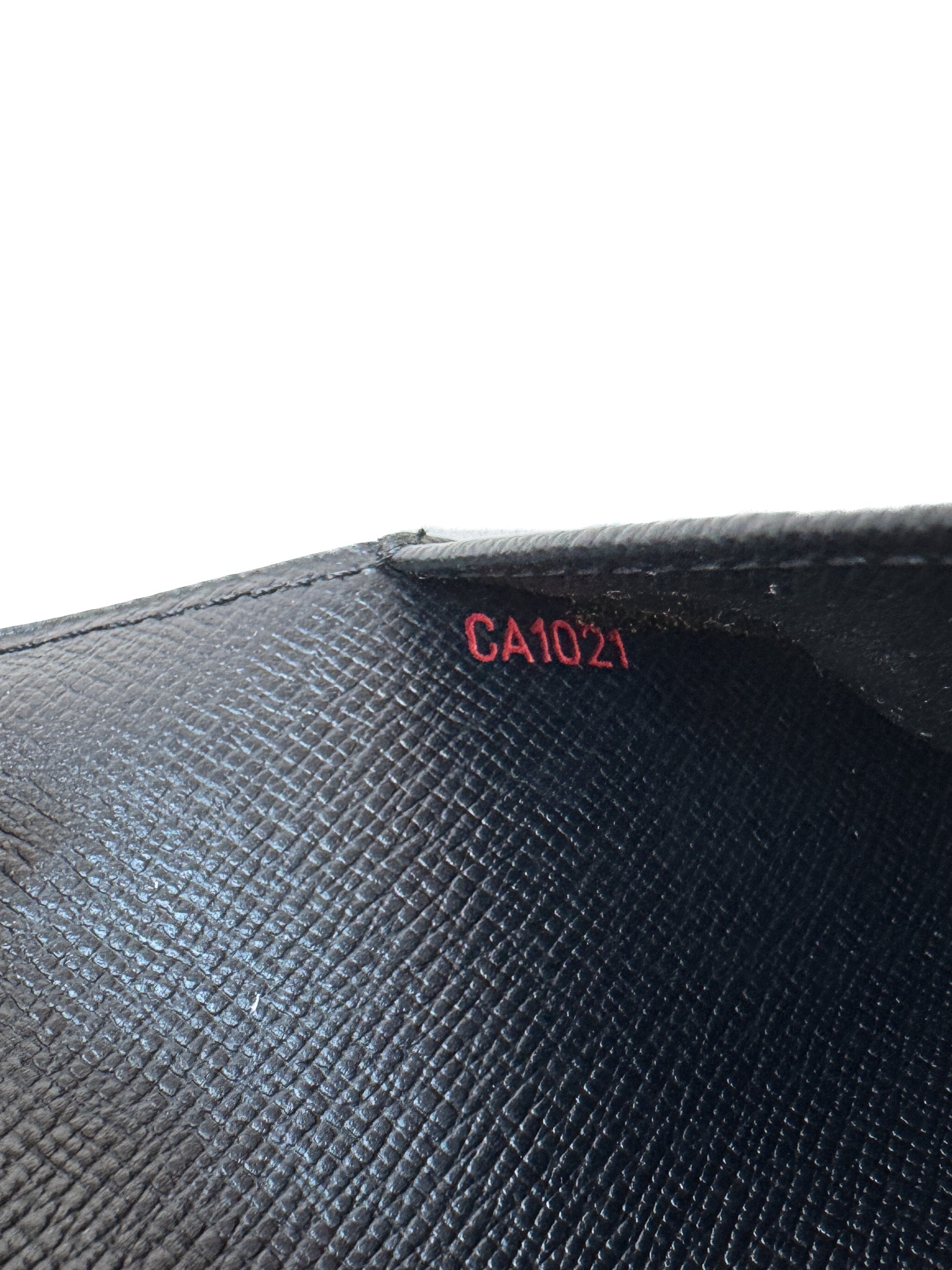 Louis Vuitton black epi agenda PM CA1021