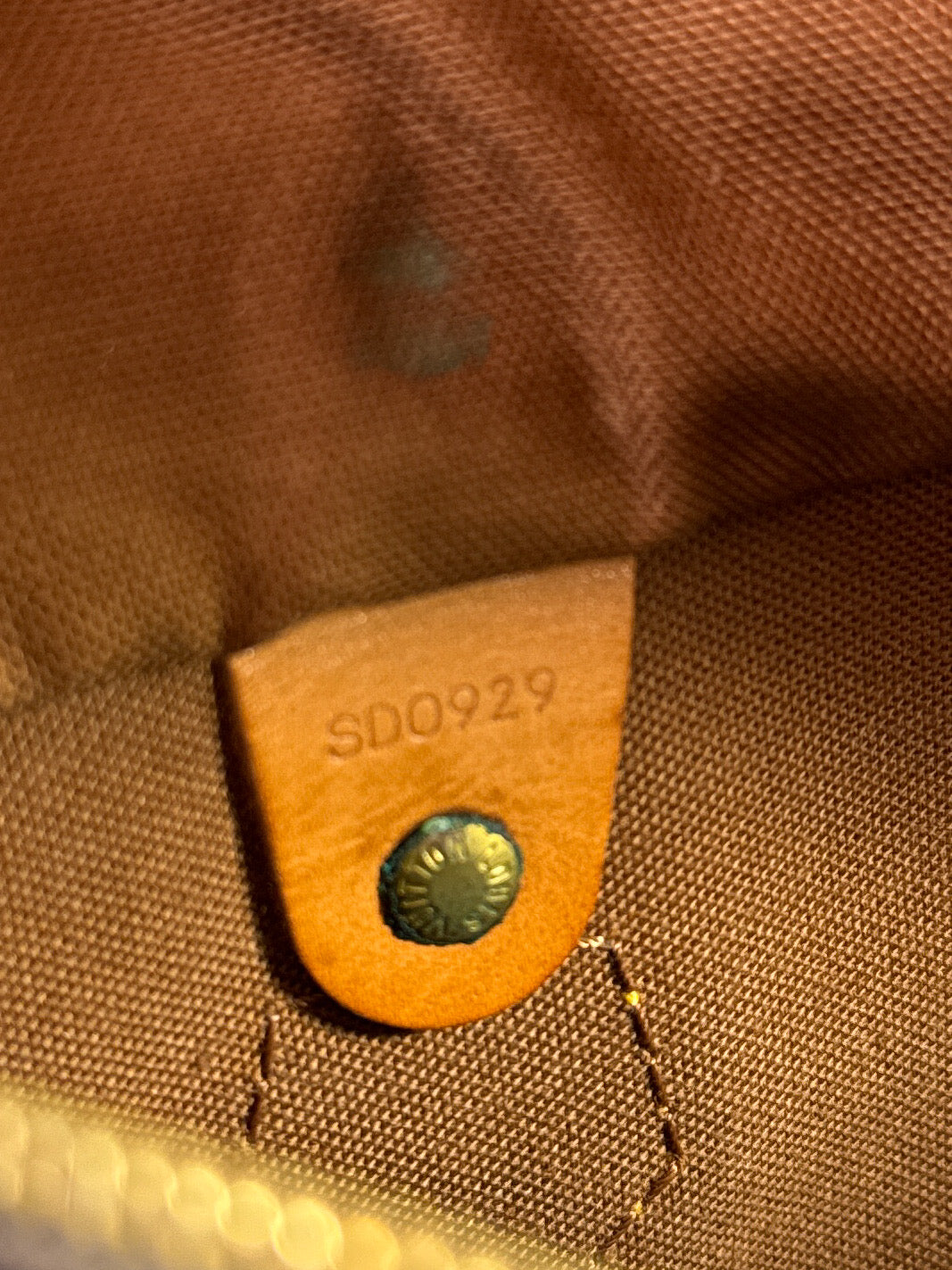 Louis Vuitton monogram speedy 25 SD0929 w/vintage strap