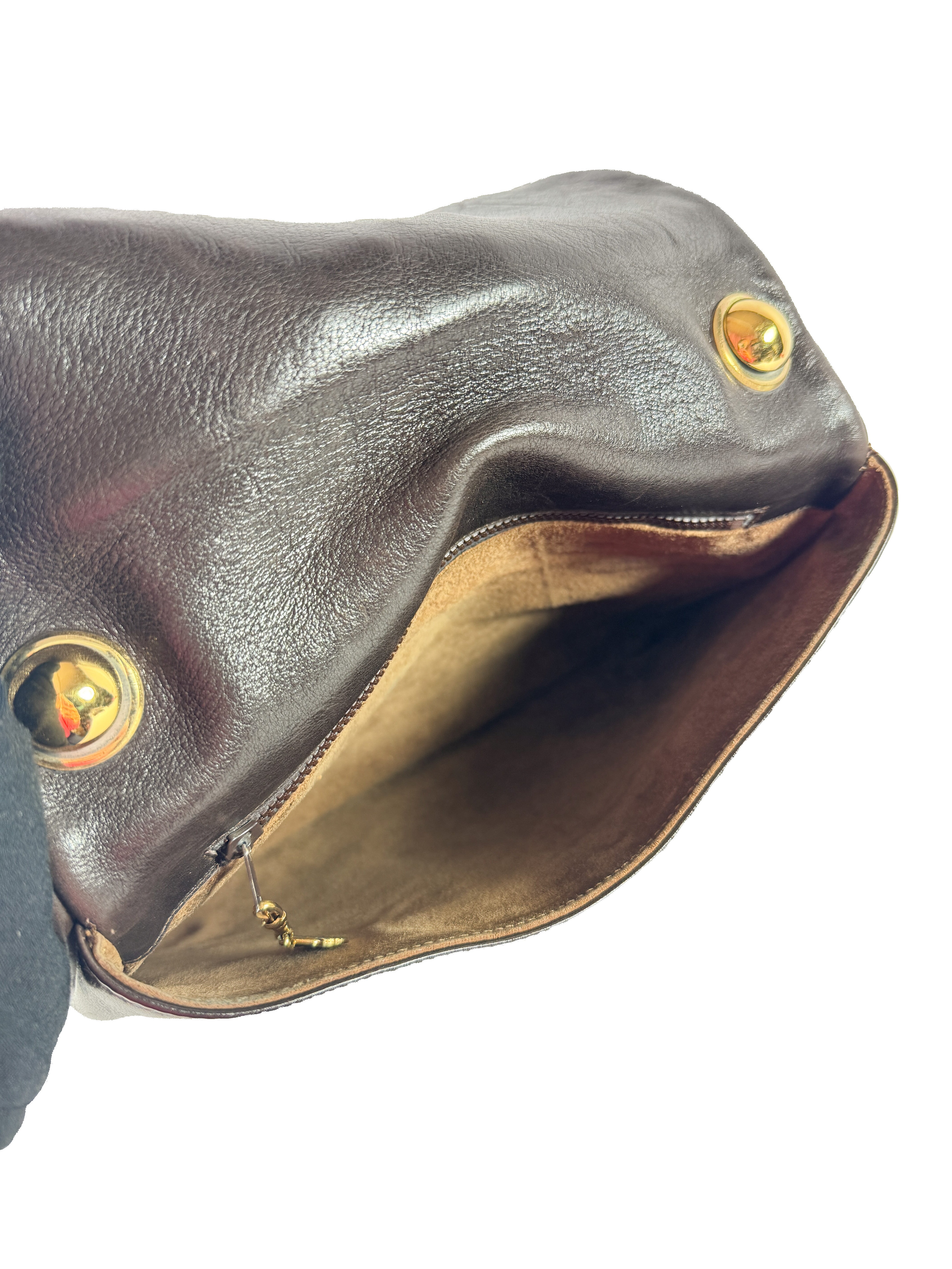 Gucci dark brown leather Blondie shoulder bag