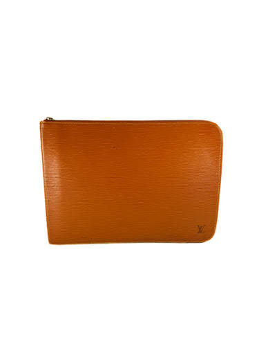 Louis Vuitton epi Cipango Gold porte documents case VI0922
