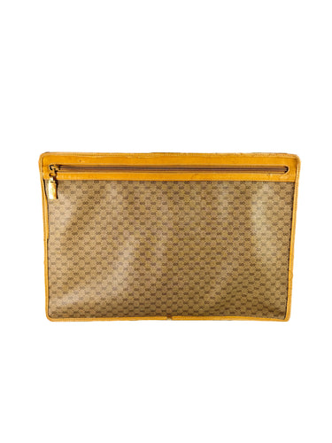 Gucci brown micro GG document case