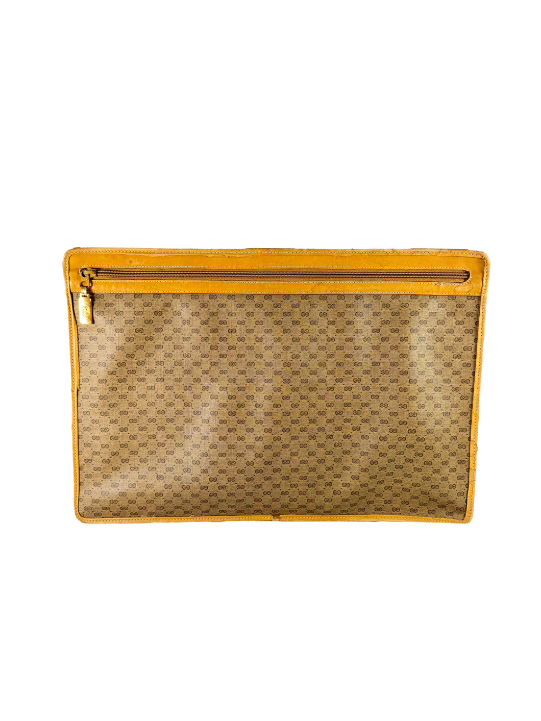 Gucci brown micro GG document case