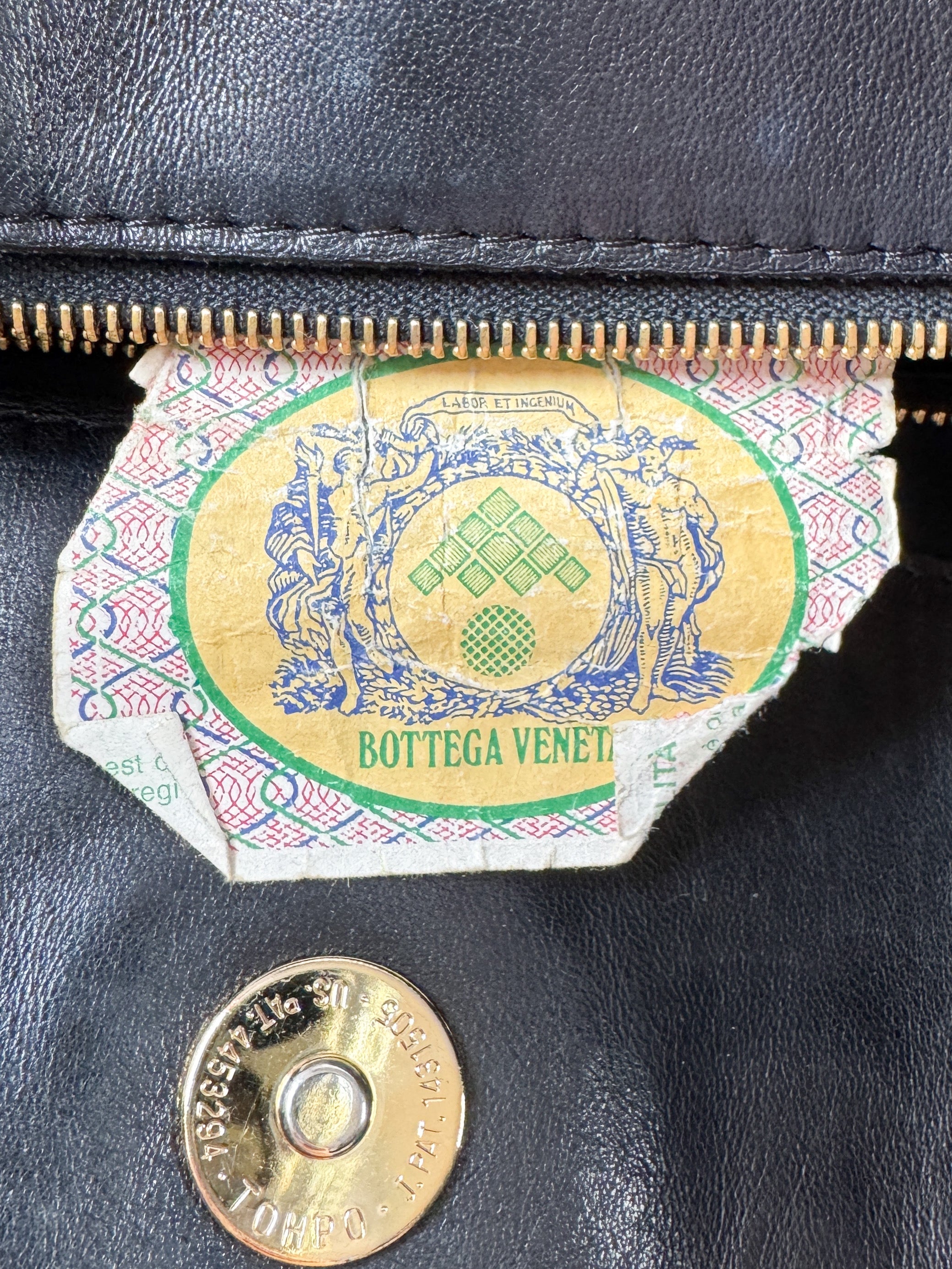 Bottega Veneta Intreciatto black/white drawstring bucket bag 10932062