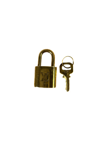 Louis Vuitton brass lock/key