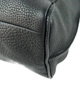 Longchamp black leather Penelope tote