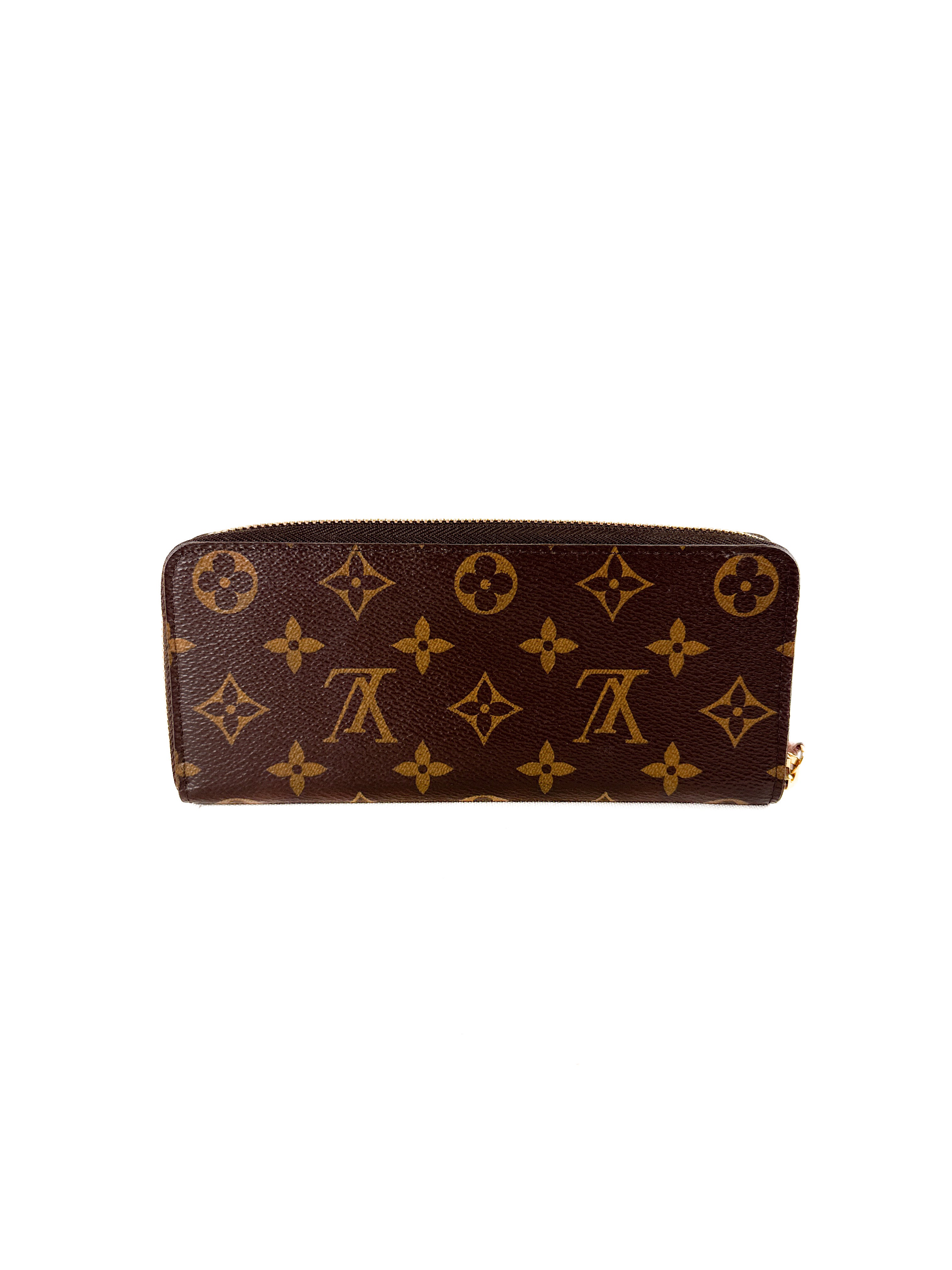 Louis Vuitton monogram Clemence wallet rose ballerine 2022 (microchip)
