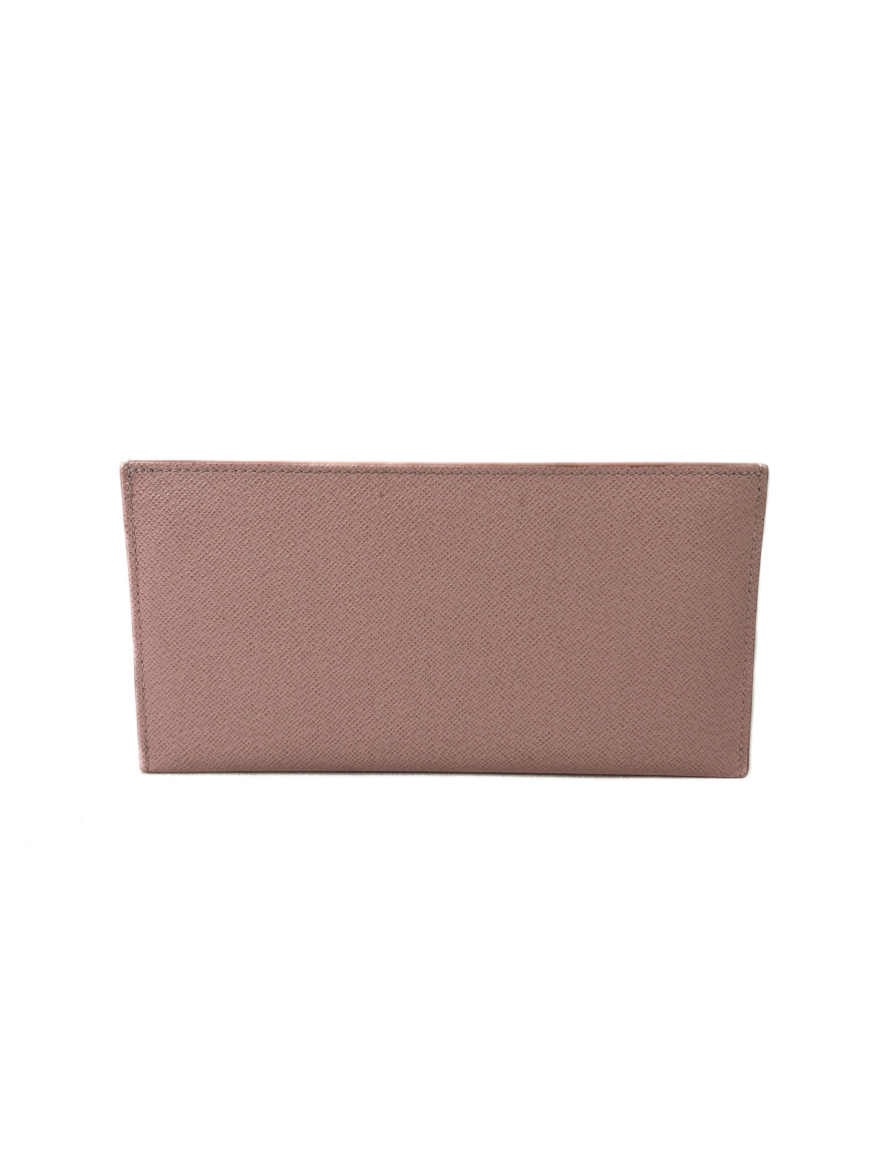 Louis Vuitton light pink leather Felicie card/bill insert