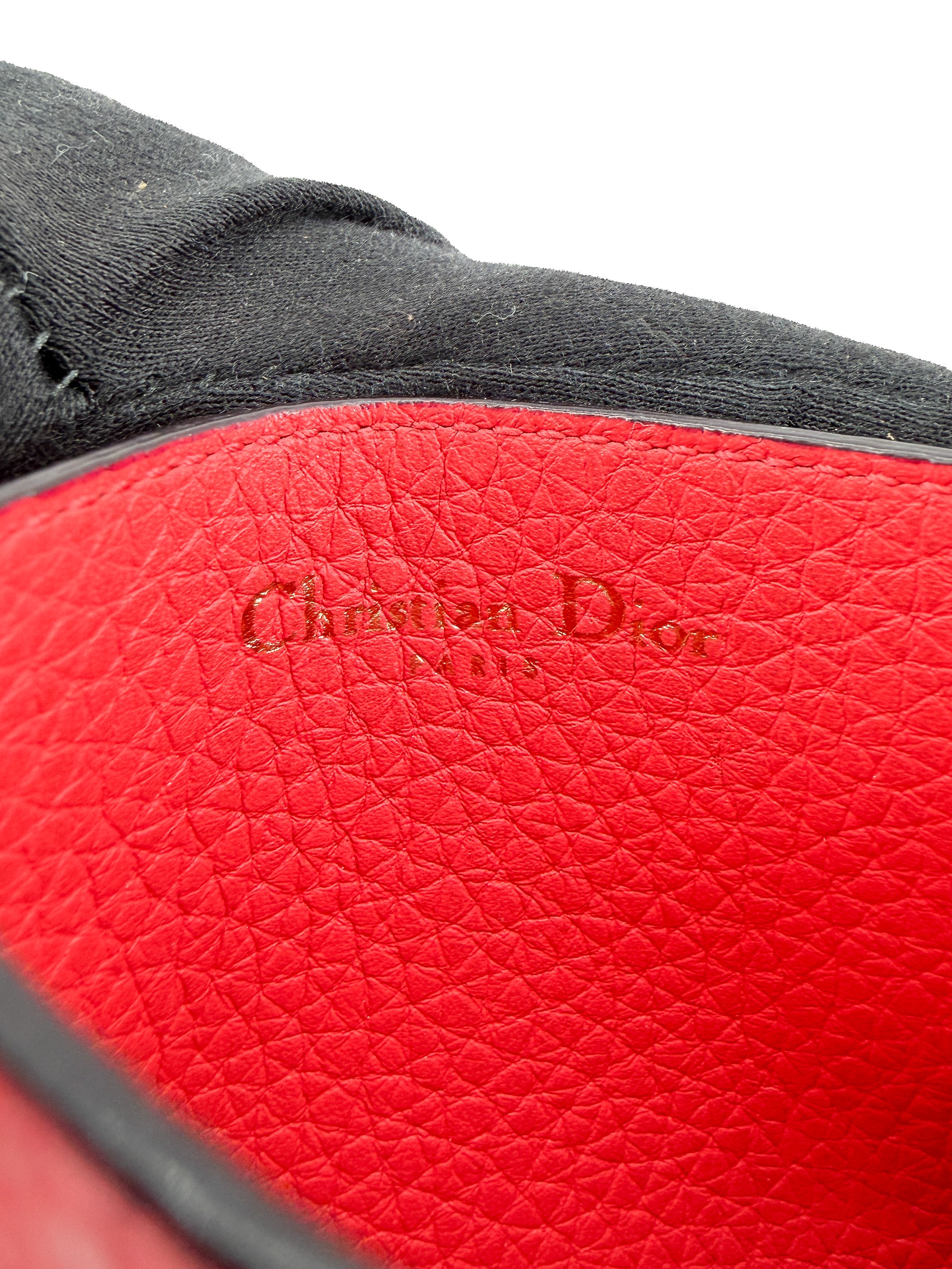 Christian Dior Lady Dior pink and orange card holder  26-MA-1114