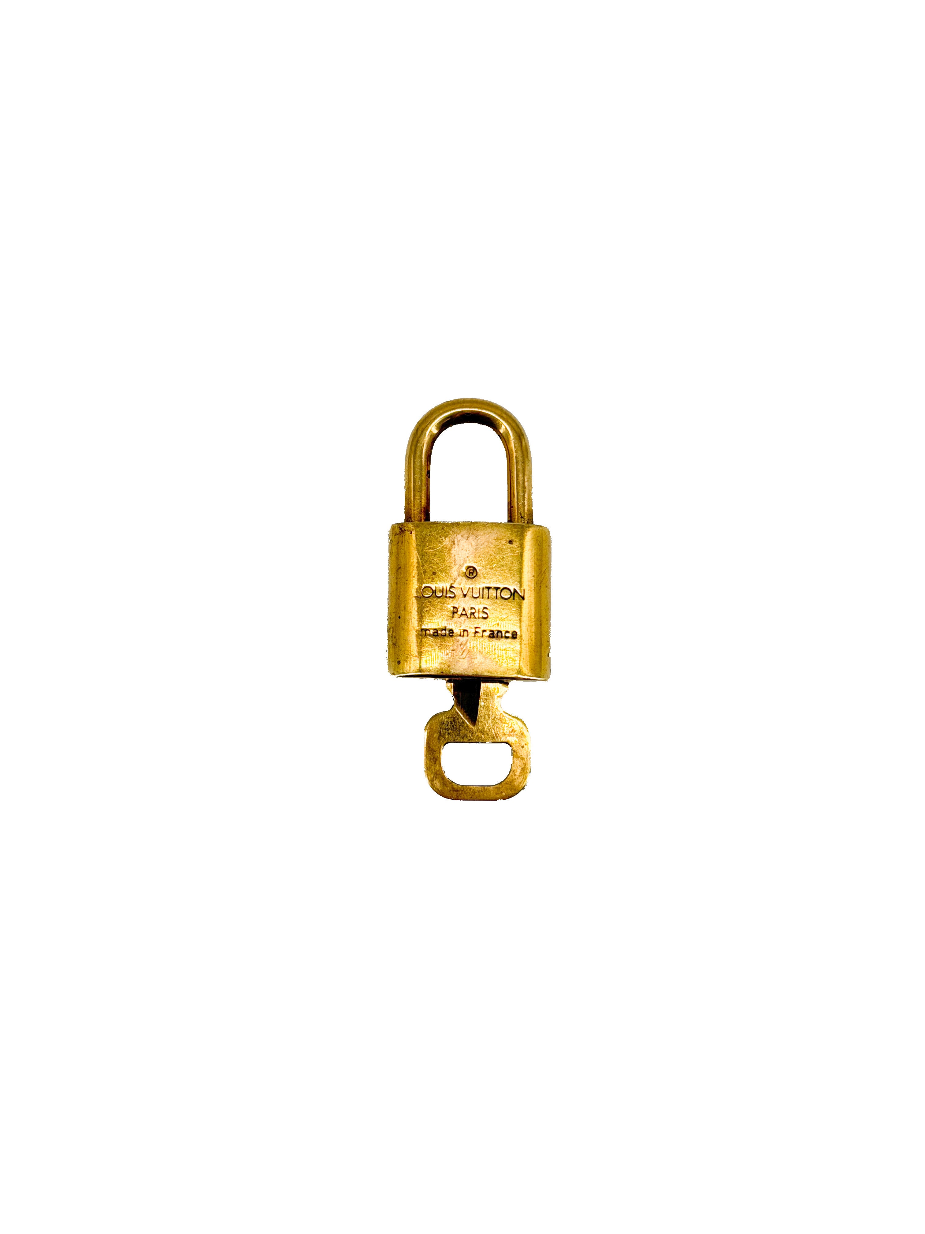 Louis Vuitton brass lock & key 323