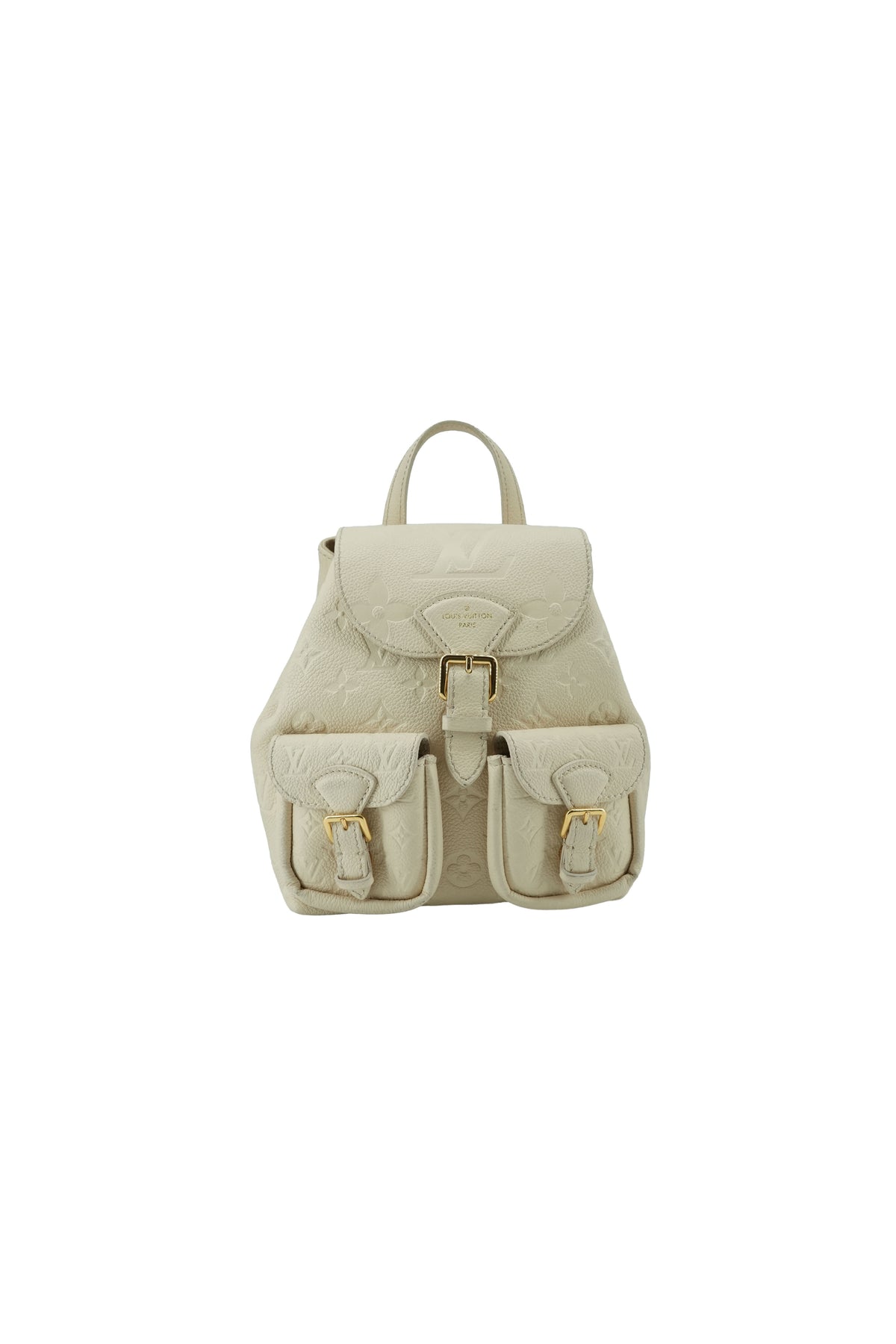 Louis Vuitton cream empreinte monogram Backup backpack NFC
