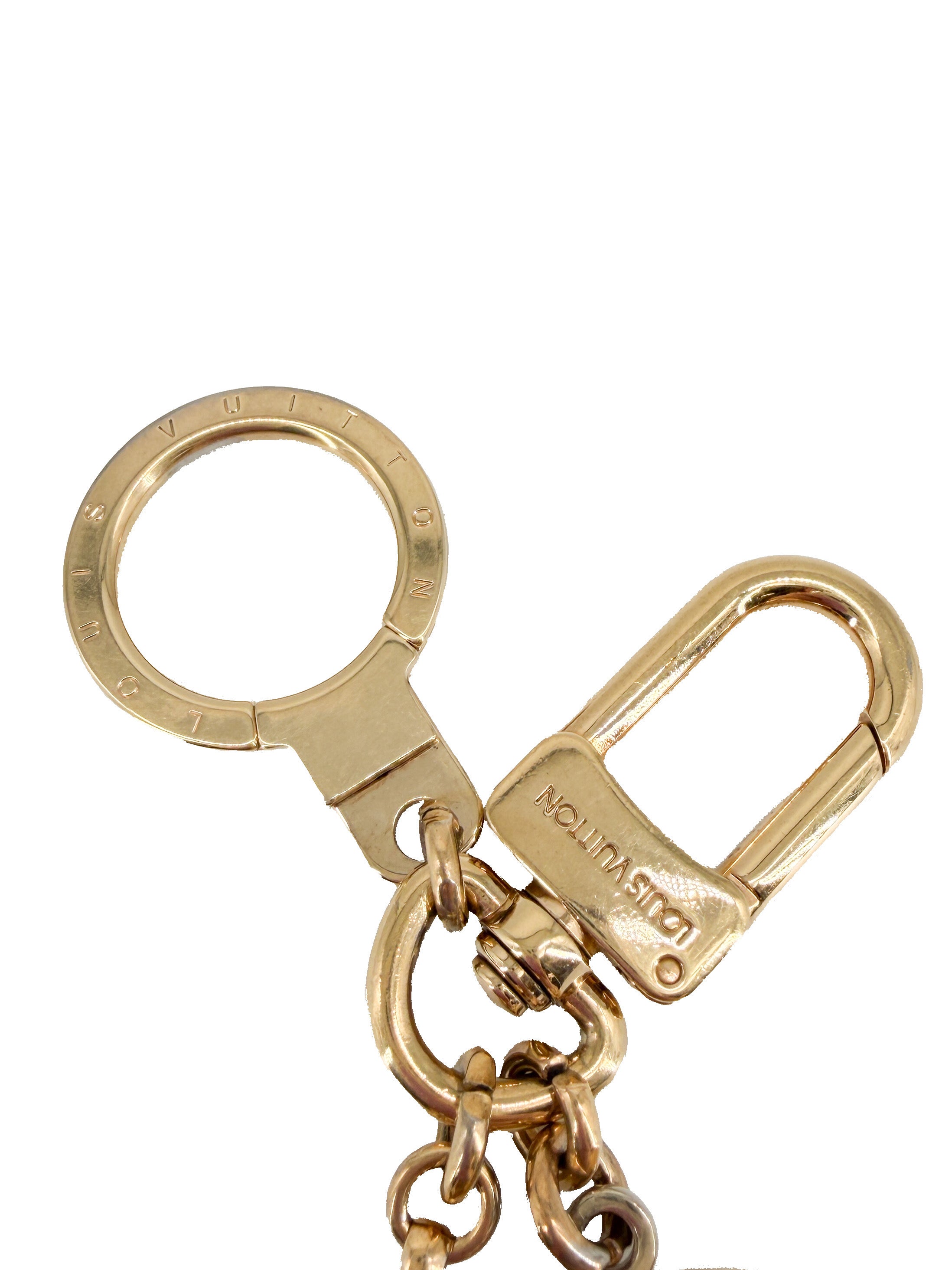 Louis Vuitton tortoise Porte Cles Confidence bag charm OB0112