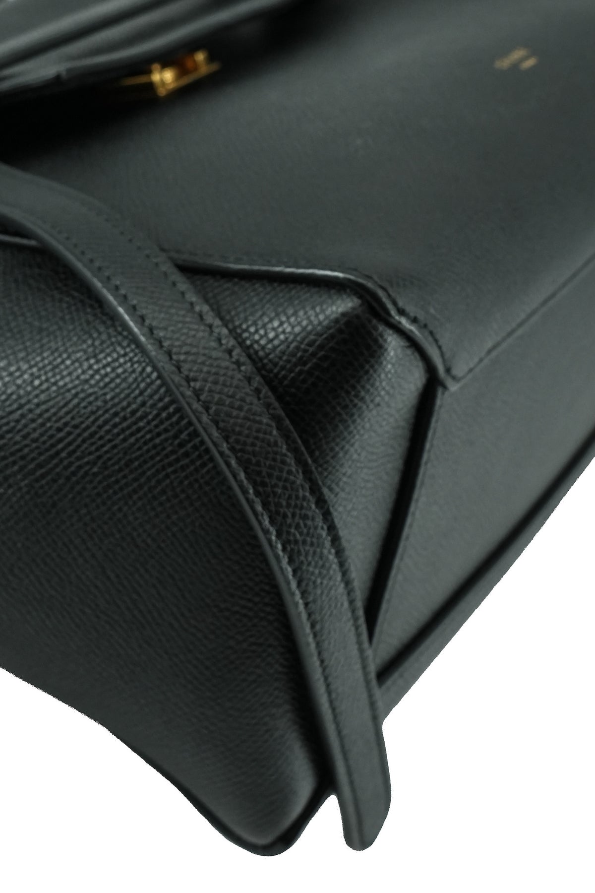 Celine black leather belt bag S-SL-4176