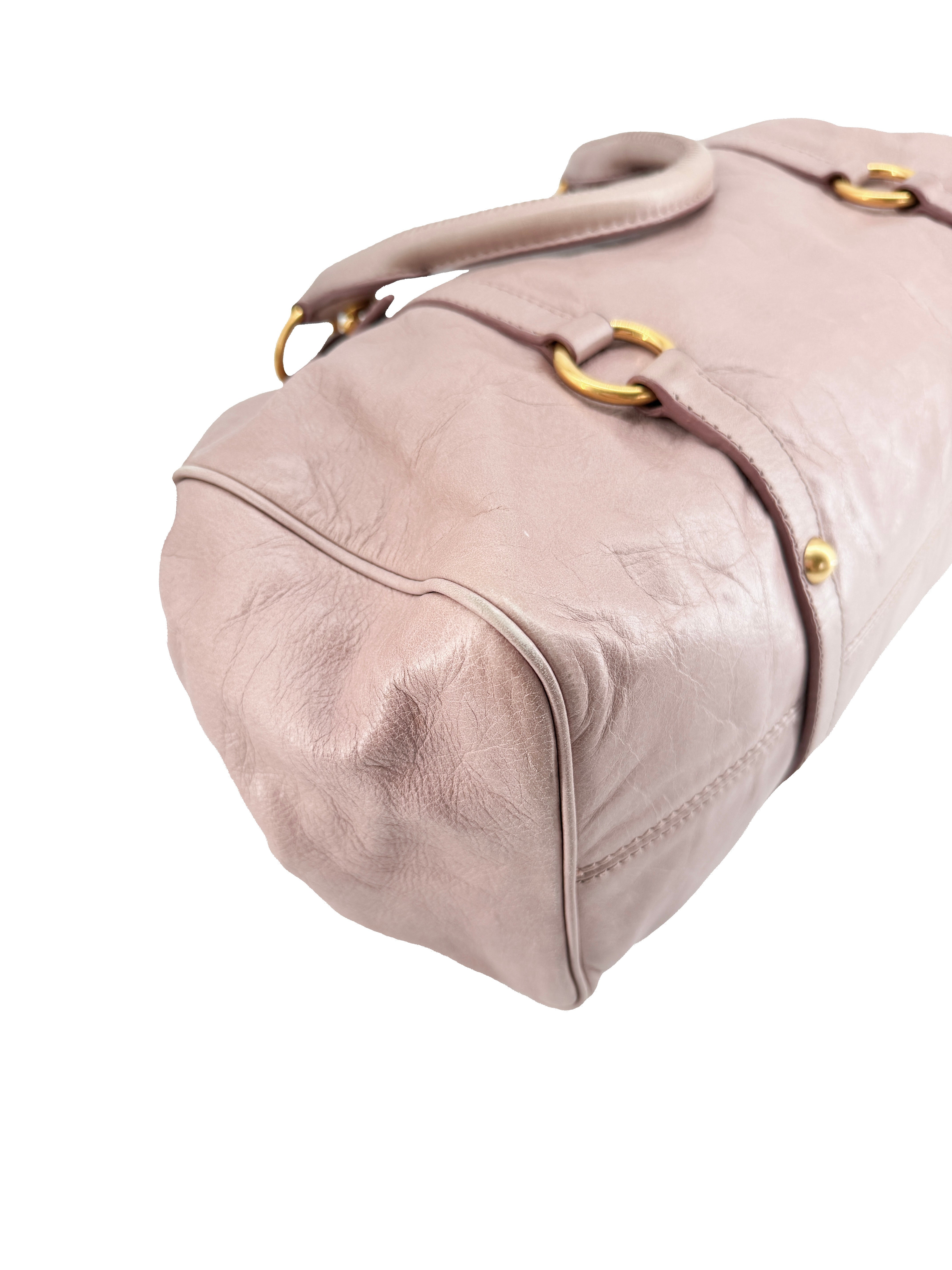 Miu Miu taupe blush Bow satchel 197