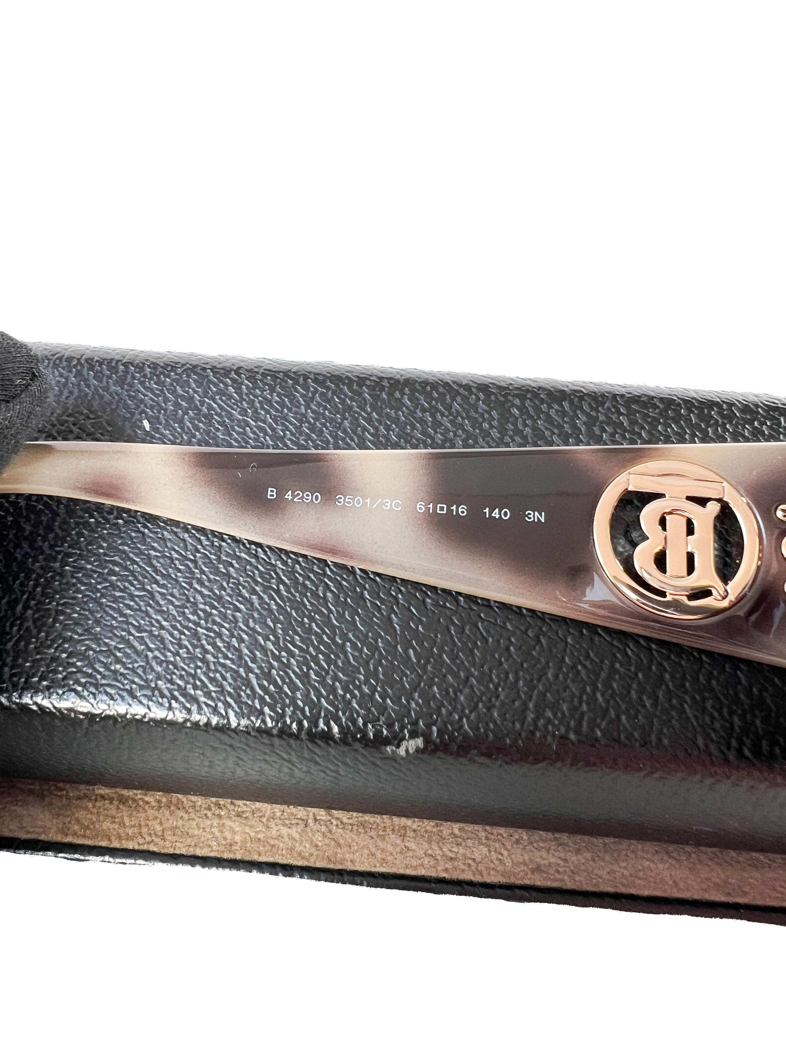 Burberry TB tortoise sunglasses CASE