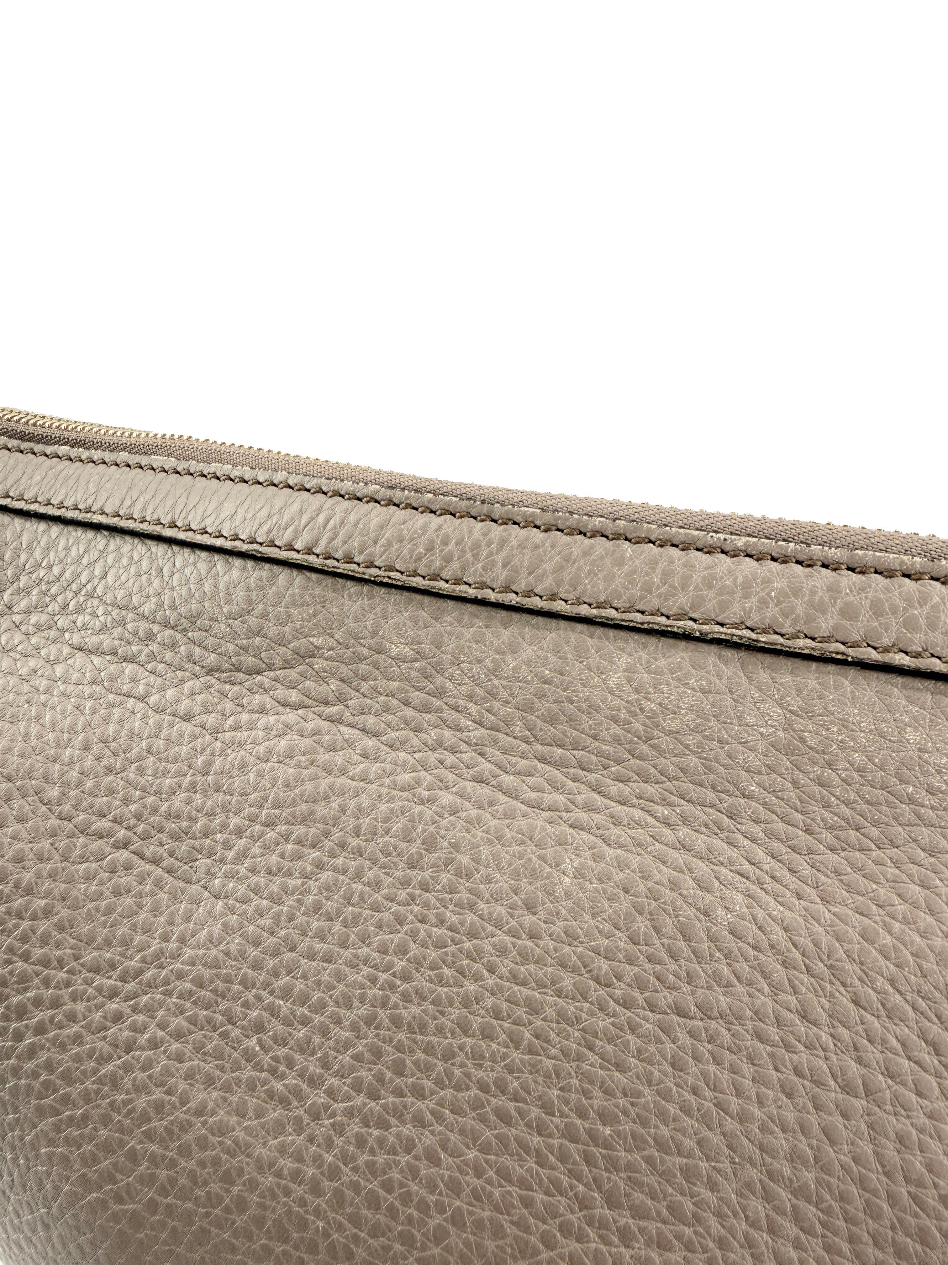 Gucci gray soho interlocking G shoulder bag 308361000926