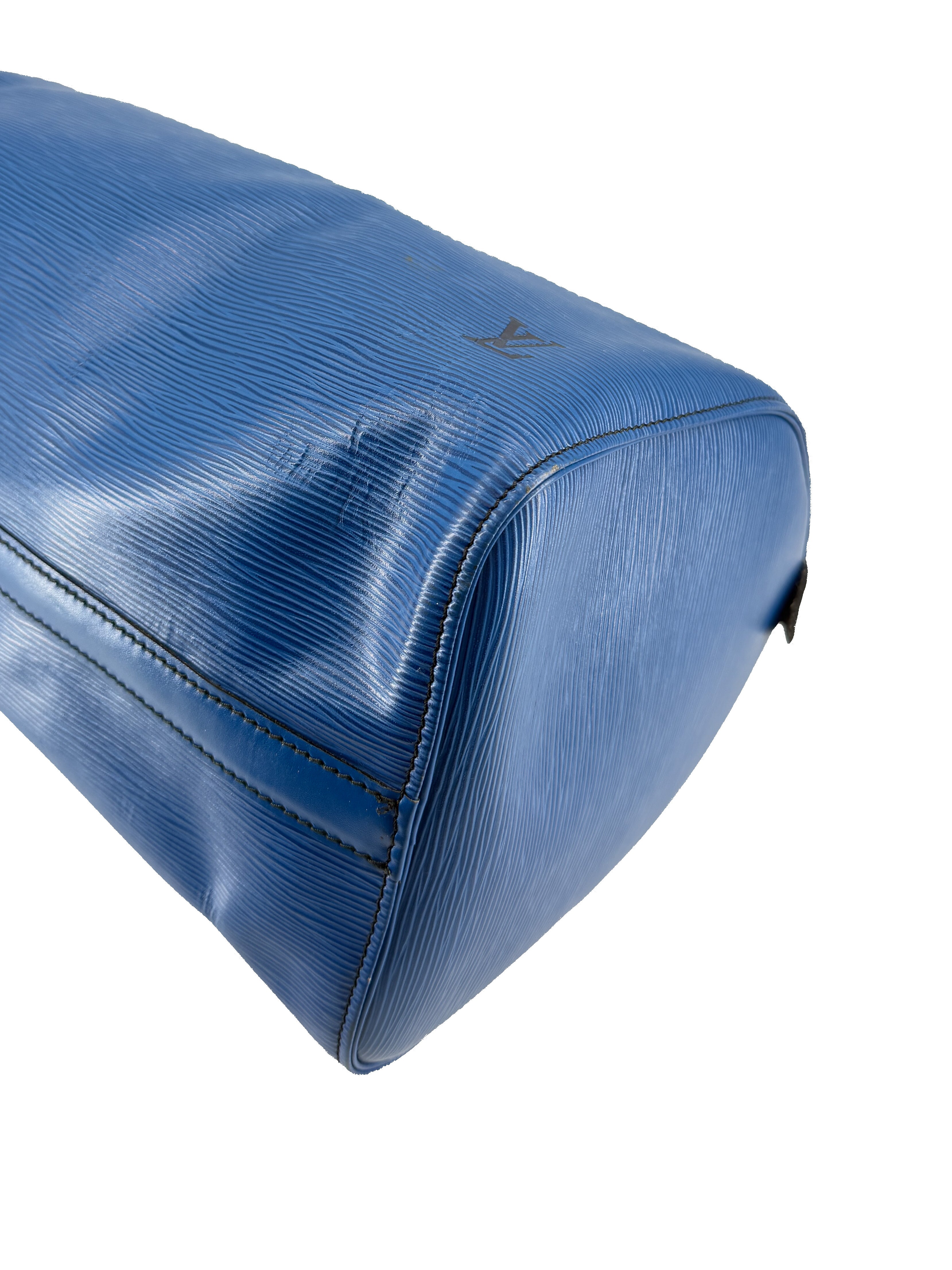 Louis Vuitton epi Speedy 35 toledo blue VI0911